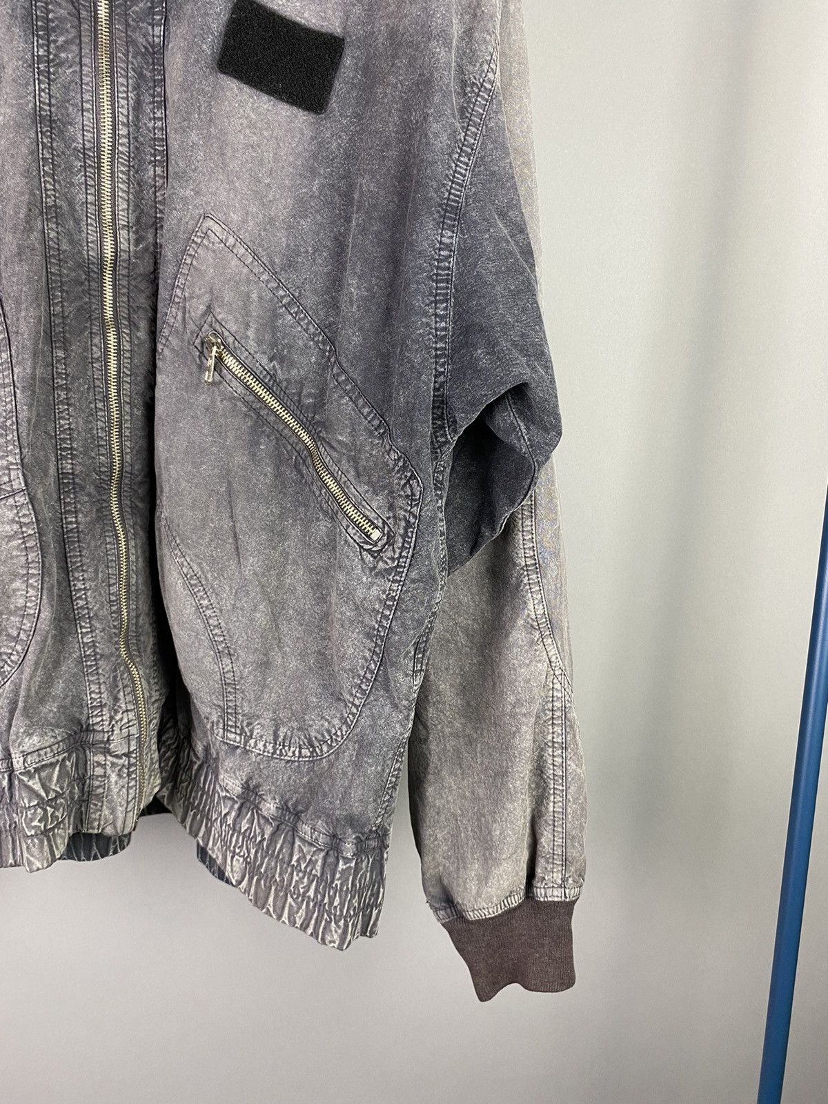 Vintage Vintage BELFE Hooded Jacket in Washed Grey Size US M / EU 48-50 / 2 - 2 Thumbnail