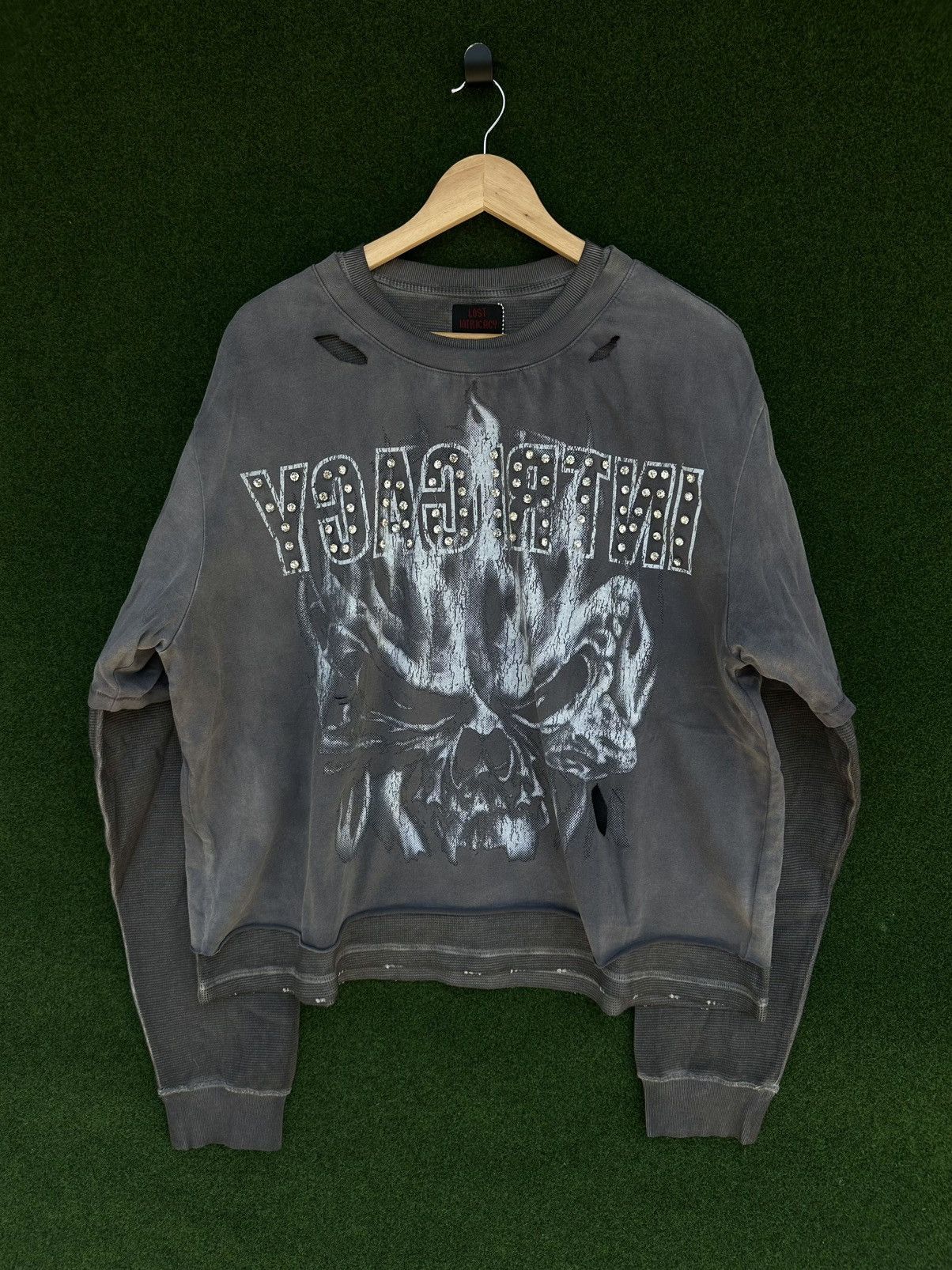 LOST INTRICACY Lost Intricacy 'Oblivion' Grey LS Thermal Tee Size US XXL / EU 58 / 5 - 1 Thumbnail