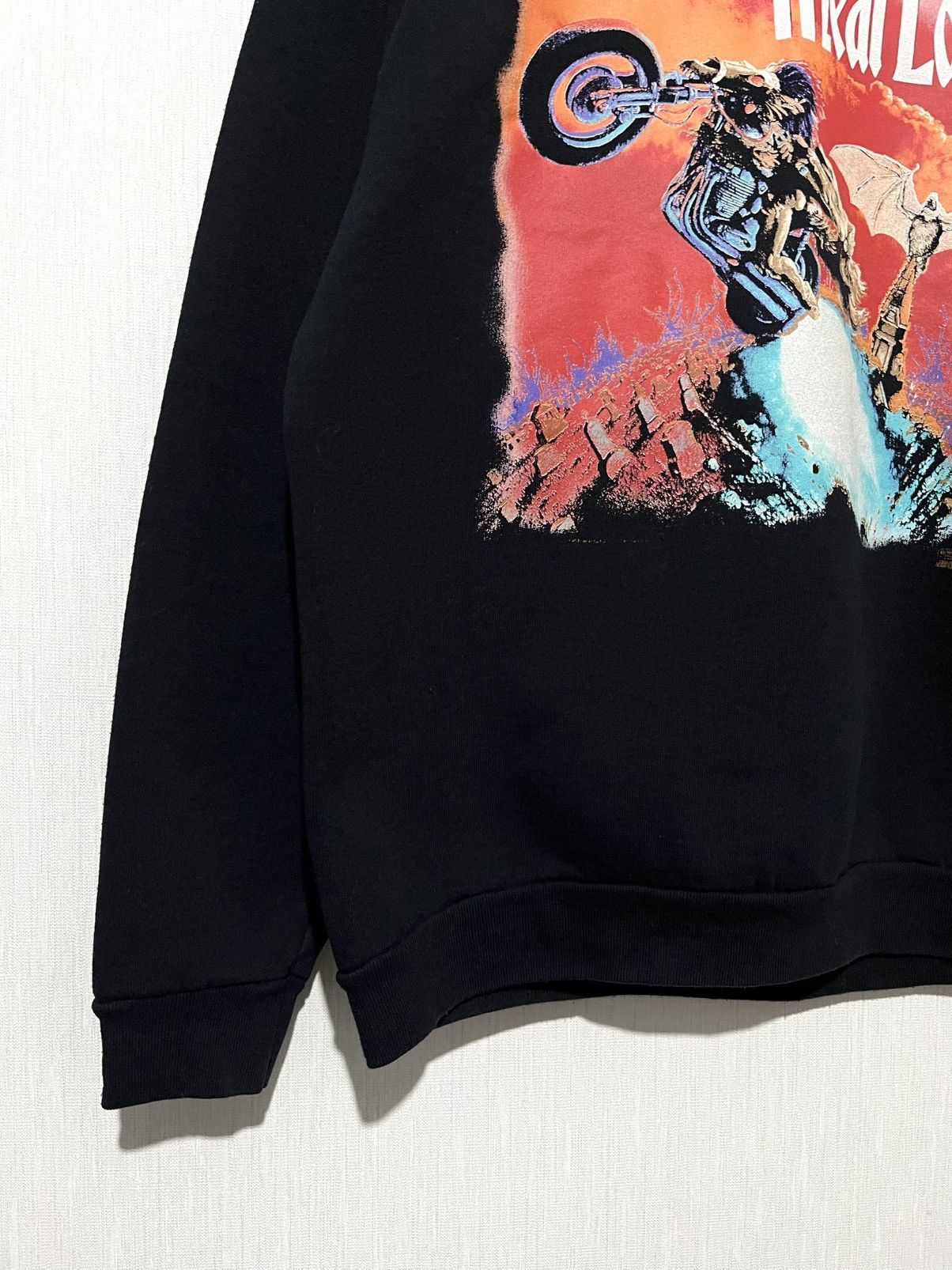 Band Tees × Vintage Vintage 90s Meat Loaf Bat Out Of Hell Made In USA Sweatshirt Size US L / EU 52-54 / 3 - 8 Thumbnail