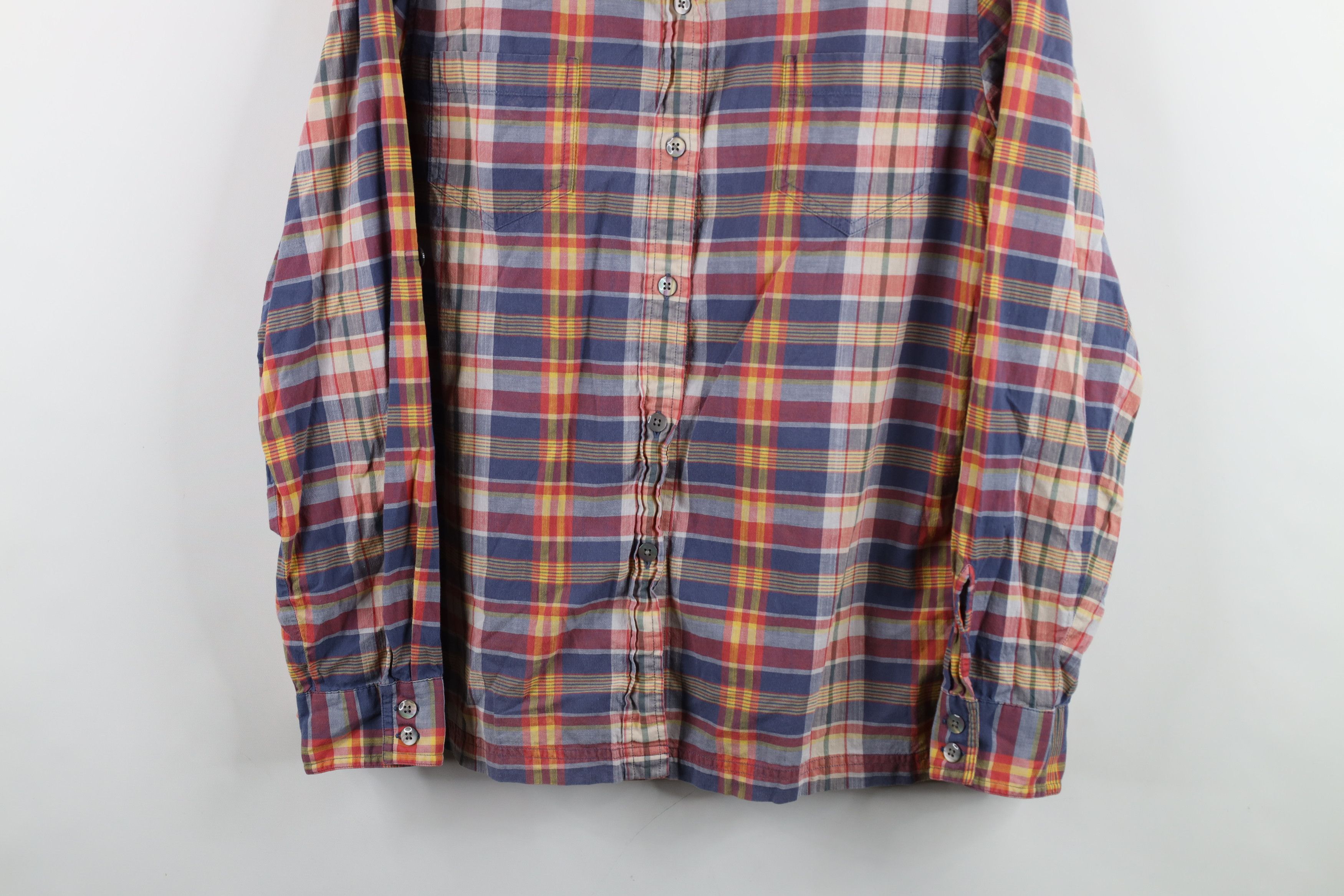 Pendleton × Vintage Vintage Pendleton Lightweight Rainbow Madras Button Shirt Size XL / US 12-14 / IT 48-50 - 3 Thumbnail