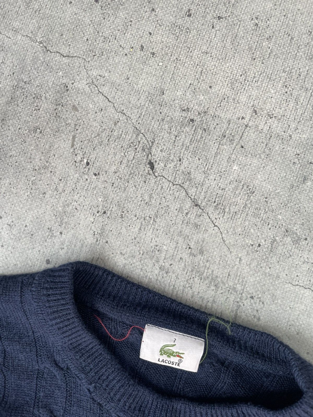 Lacoste Vintage 90s Lacoste Knite Wool Sweater Size US XL / EU 56 / 4 - 4 Thumbnail