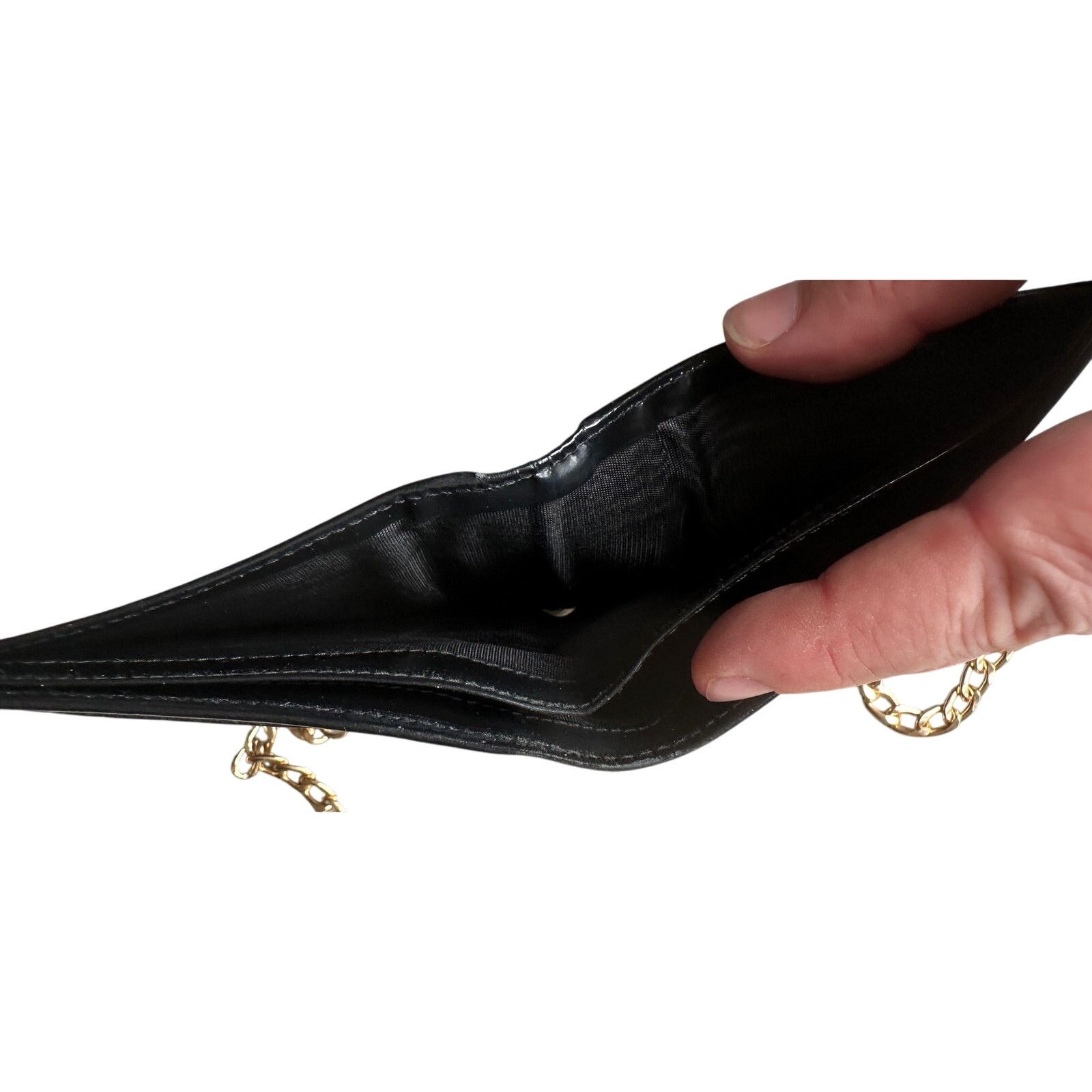 Salvatore Ferragamo Ferragamo Bi-fold Wallet - Double Gancini Enamel Black Size ONE SIZE - 15 Thumbnail