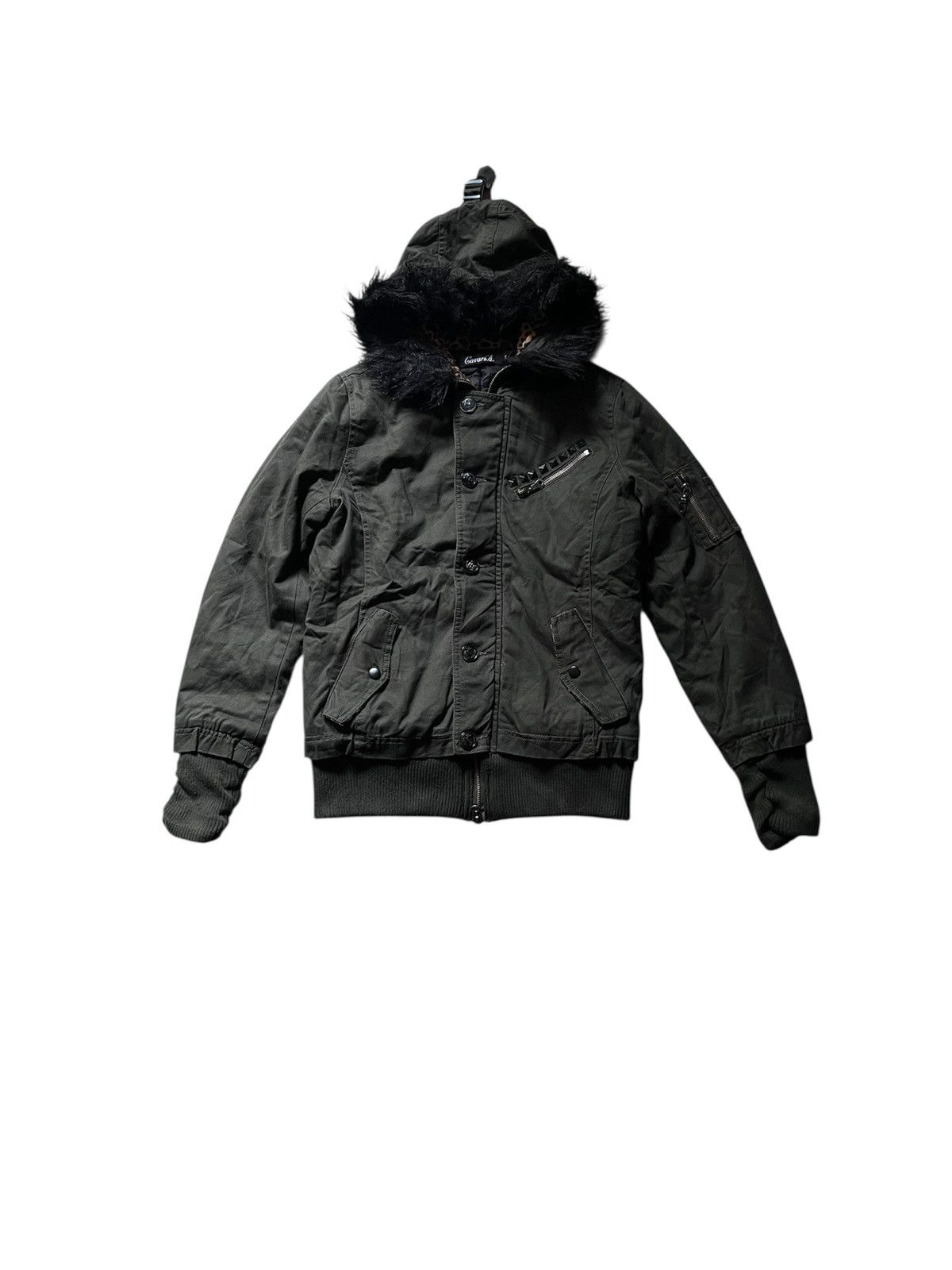 Japanese Brand Cavaria Fur Hoodie Studded IfSixwarnine Style Size US L / EU 52-54 / 3 - 1 Thumbnail