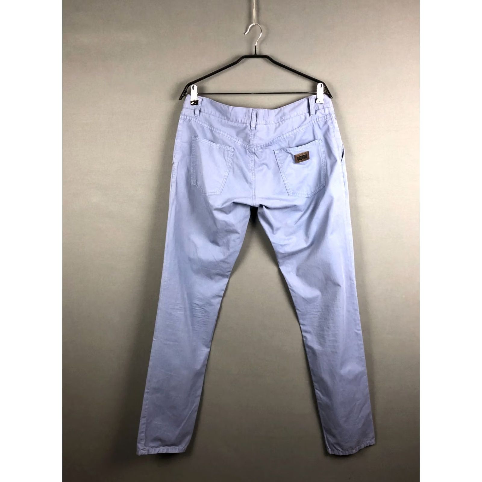 Dolce & Gabbana Dolce&Gabbana Pants Men's Blue Cotton Regular Chino Flat Front Pocket Tapered 50 Size 50 Size US 34 / EU 50 - 2 Thumbnail
