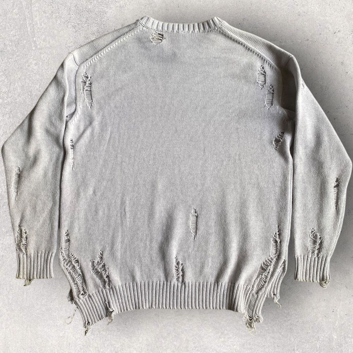 Maison MIHARA YASUHIRO Distressed Grunge Wool Oversized Sweater Size US S / EU 44-46 / 1 - 2 Thumbnail