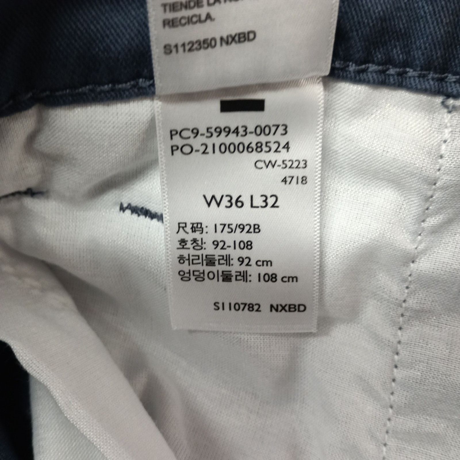 Levi's Signature By Levi Strauss Chino Pants Men's Size 36x32 Blue Size US 36 / EU 52 - 6 Thumbnail