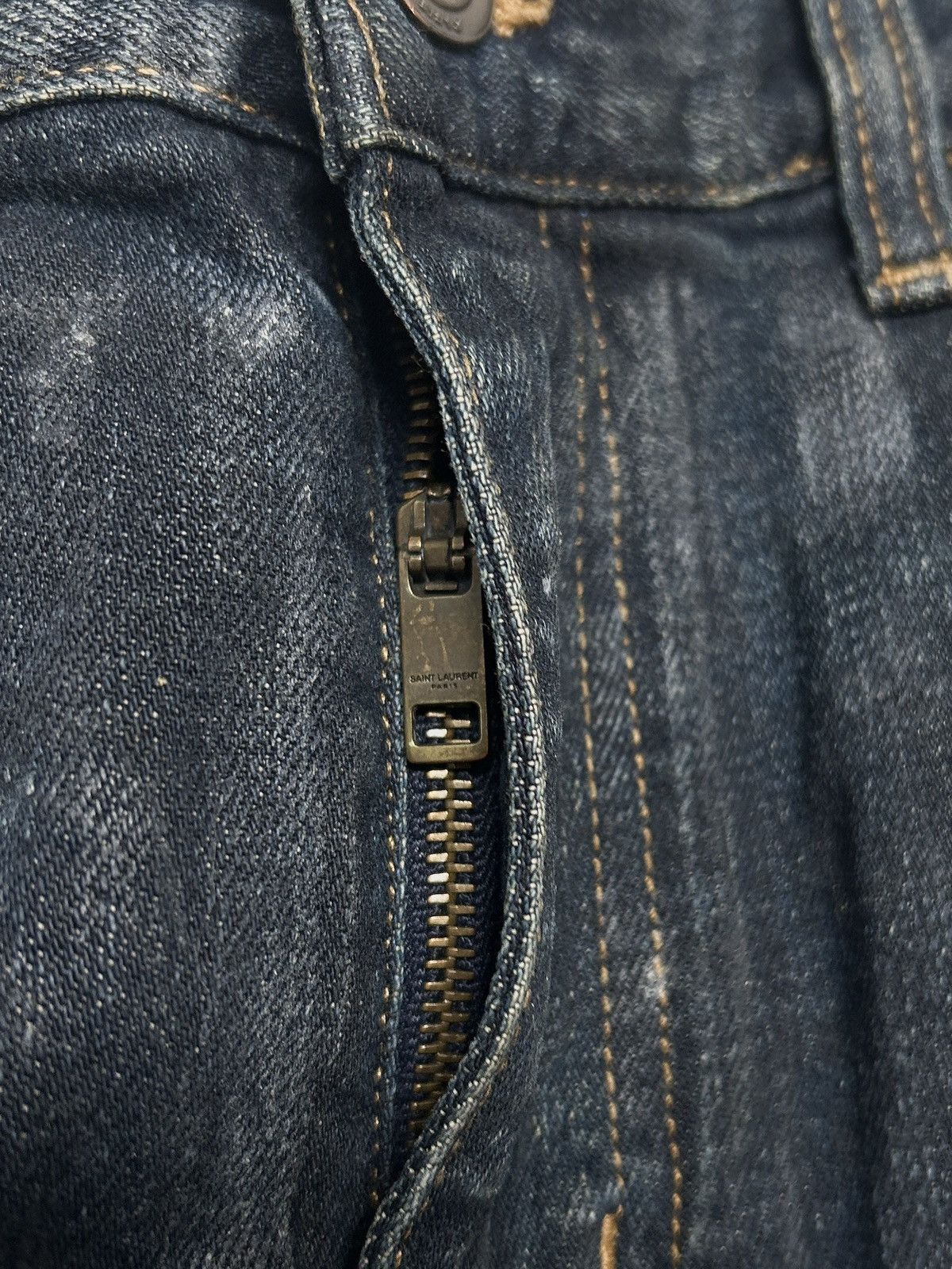 Saint Laurent Paris FW2015 D02 Indigo Denim Size US 31 - 8 Thumbnail