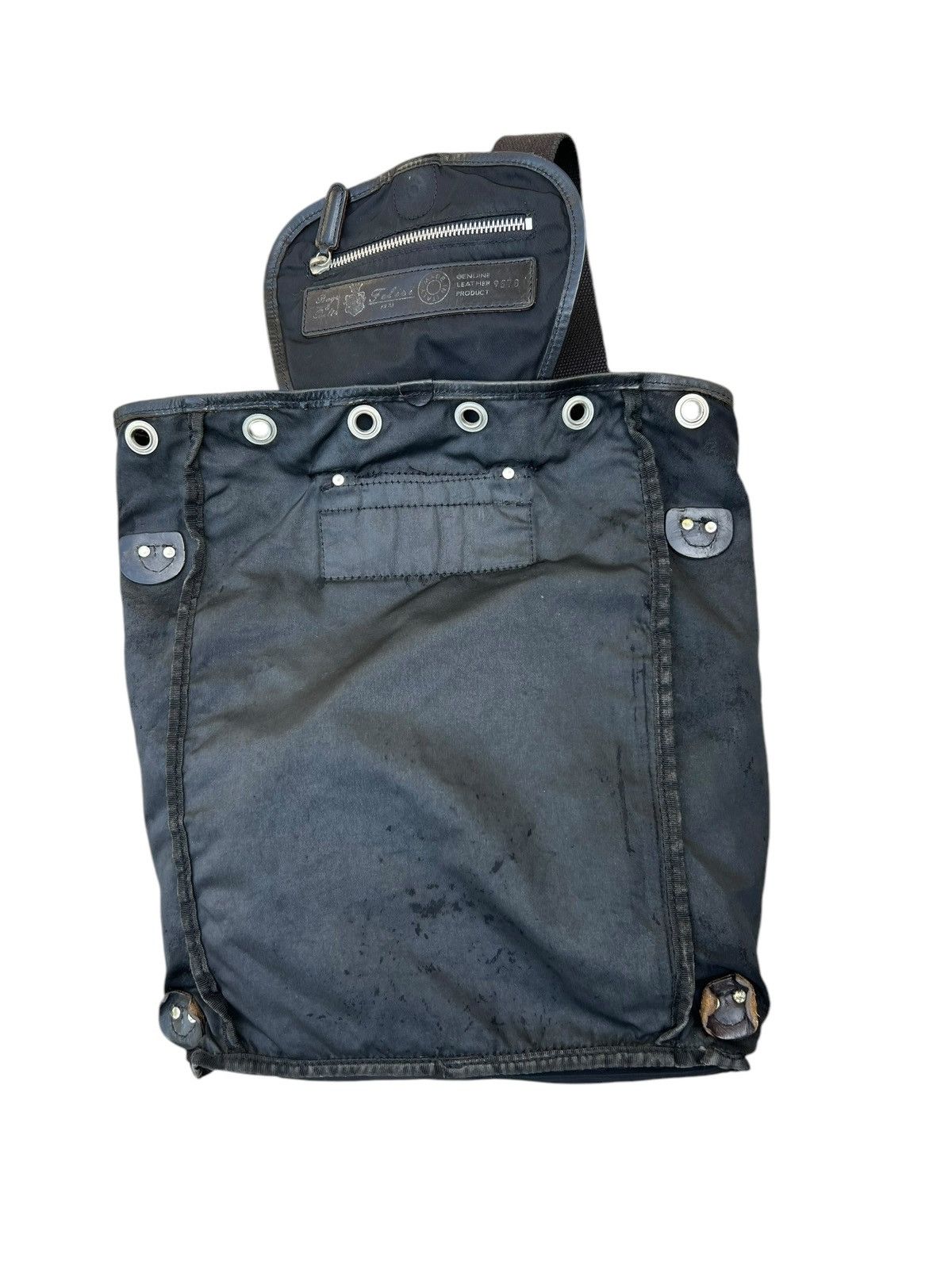Felisi Vintage Felisi Italy Distress Hybrid Nylon Leather Backpack Size ONE SIZE - 24 Thumbnail