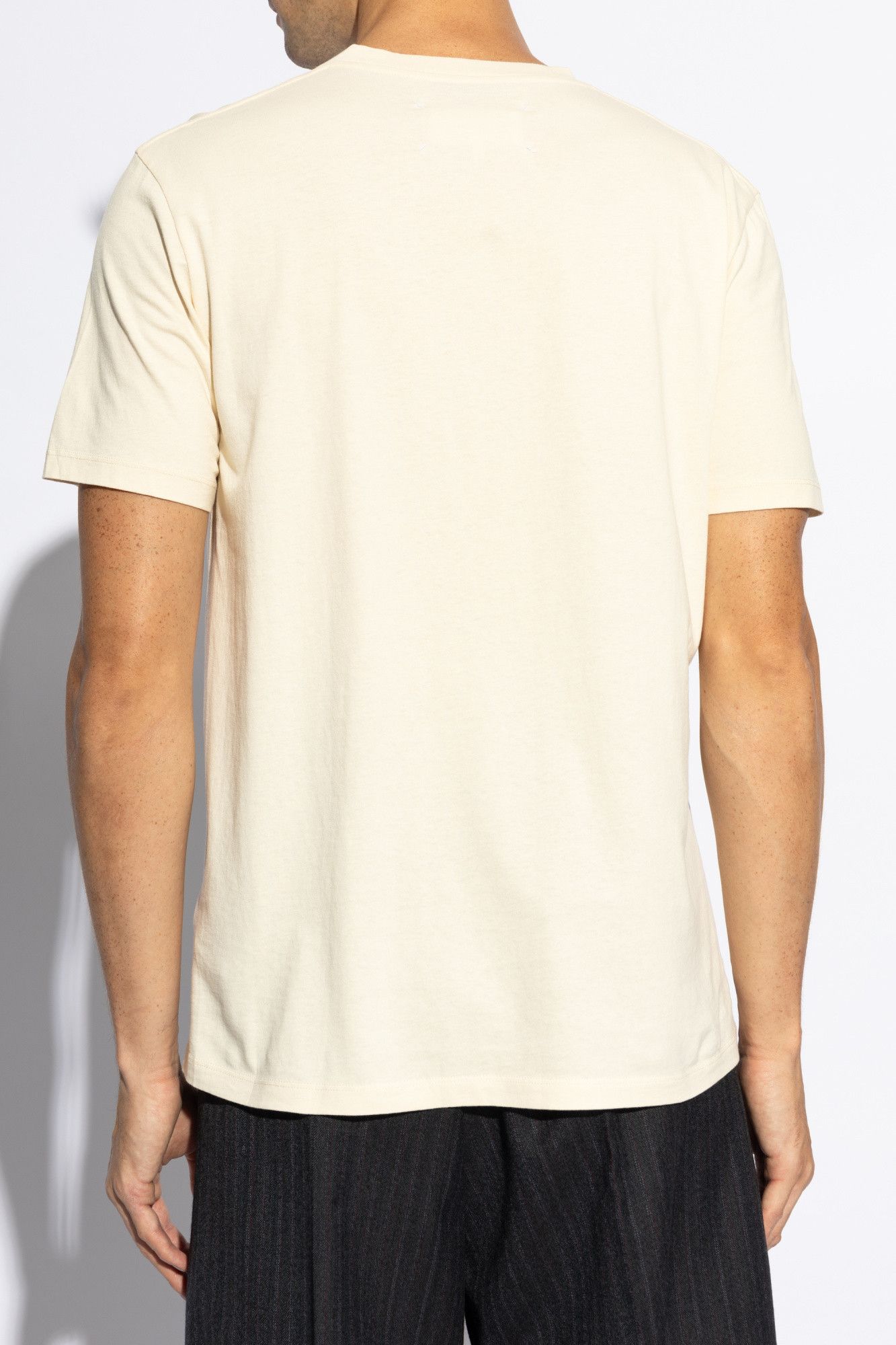 Maison Margiela o1s22i1n1024 Tripack Cotton T-Shirt in Beige Size US M / EU 48-50 / 2 - 4 Thumbnail