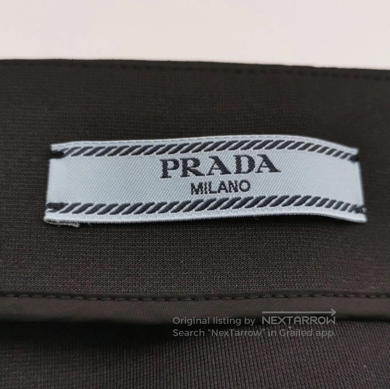 Prada Prada Black Logo Detail Skirt . Size 37" - 4 Thumbnail