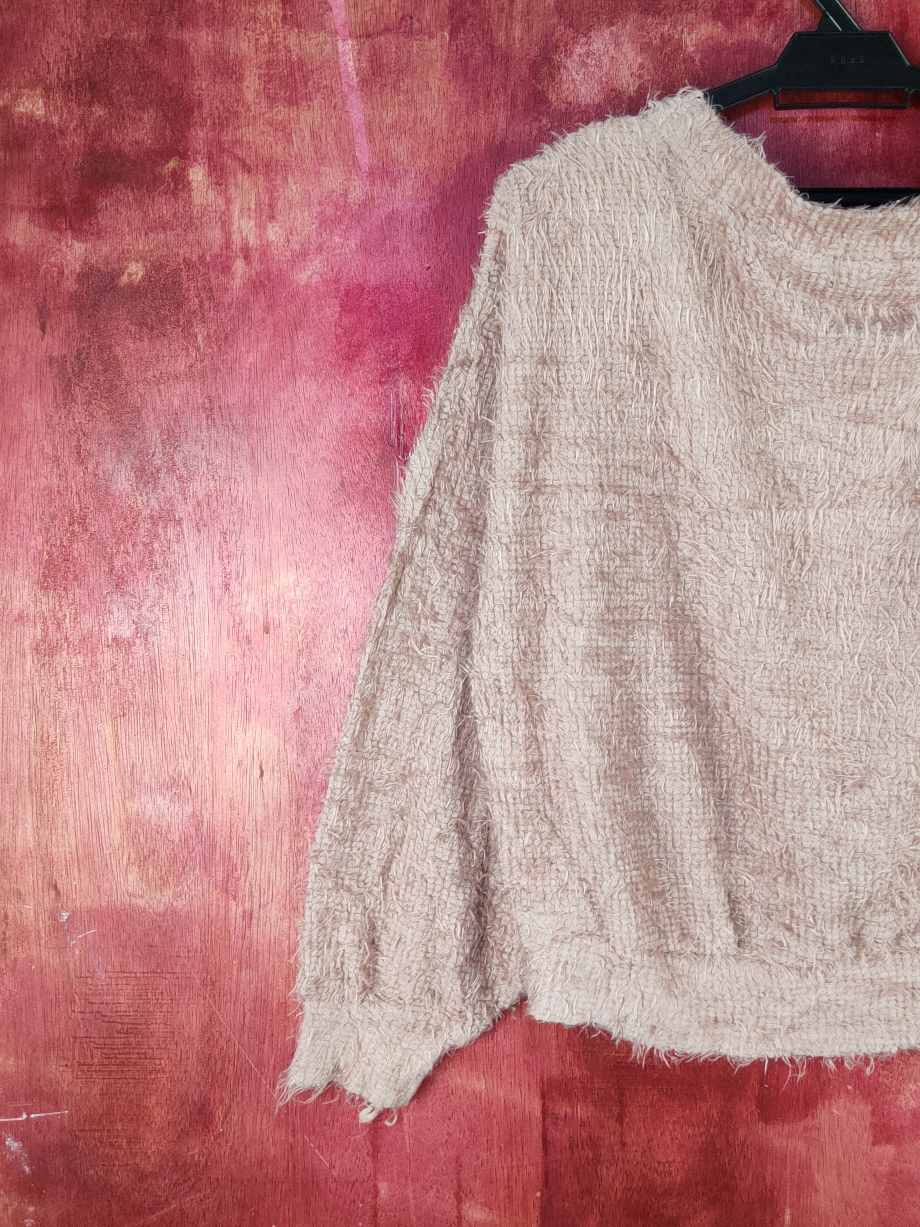 Japanese Brand L.A Pink Shag Shaggy Fur Mohair Knitwear #S1989 Size M / US 6-8 / IT 42-44 - 8 Thumbnail