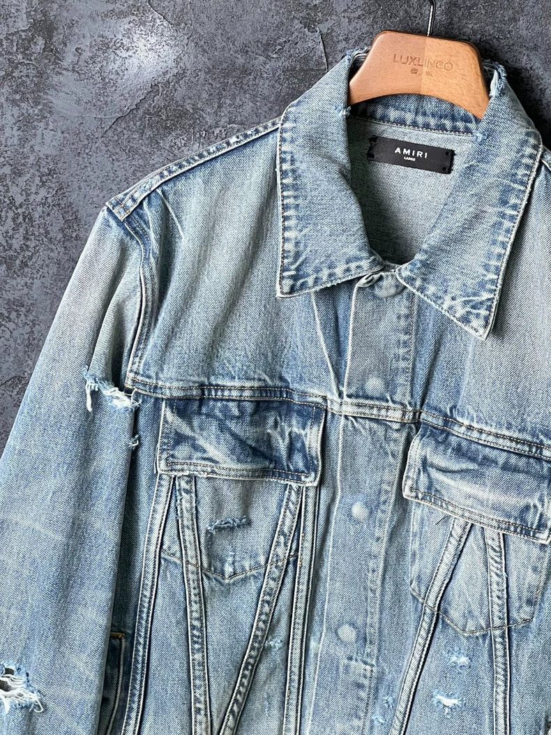 Amiri Amiri Blue pure cotton denim jacket Size US L / EU 52-54 / 3 - 4 Thumbnail
