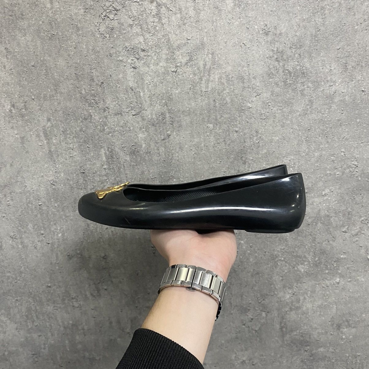 Melissa × Vivienne Westwood Vivienne Westwood × Melissa Anglomania Black Ballet Flats Size US 10.5 / IT 40.5 - 4 Thumbnail