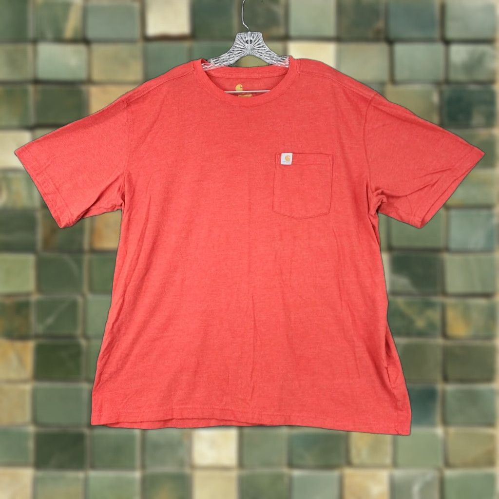 Carhartt Carhartt T-Shirt Mens Red Short Sleeve 2XL Relaxed Fit Regular Size Size US XXL / EU 58 / 5 - 1 Thumbnail