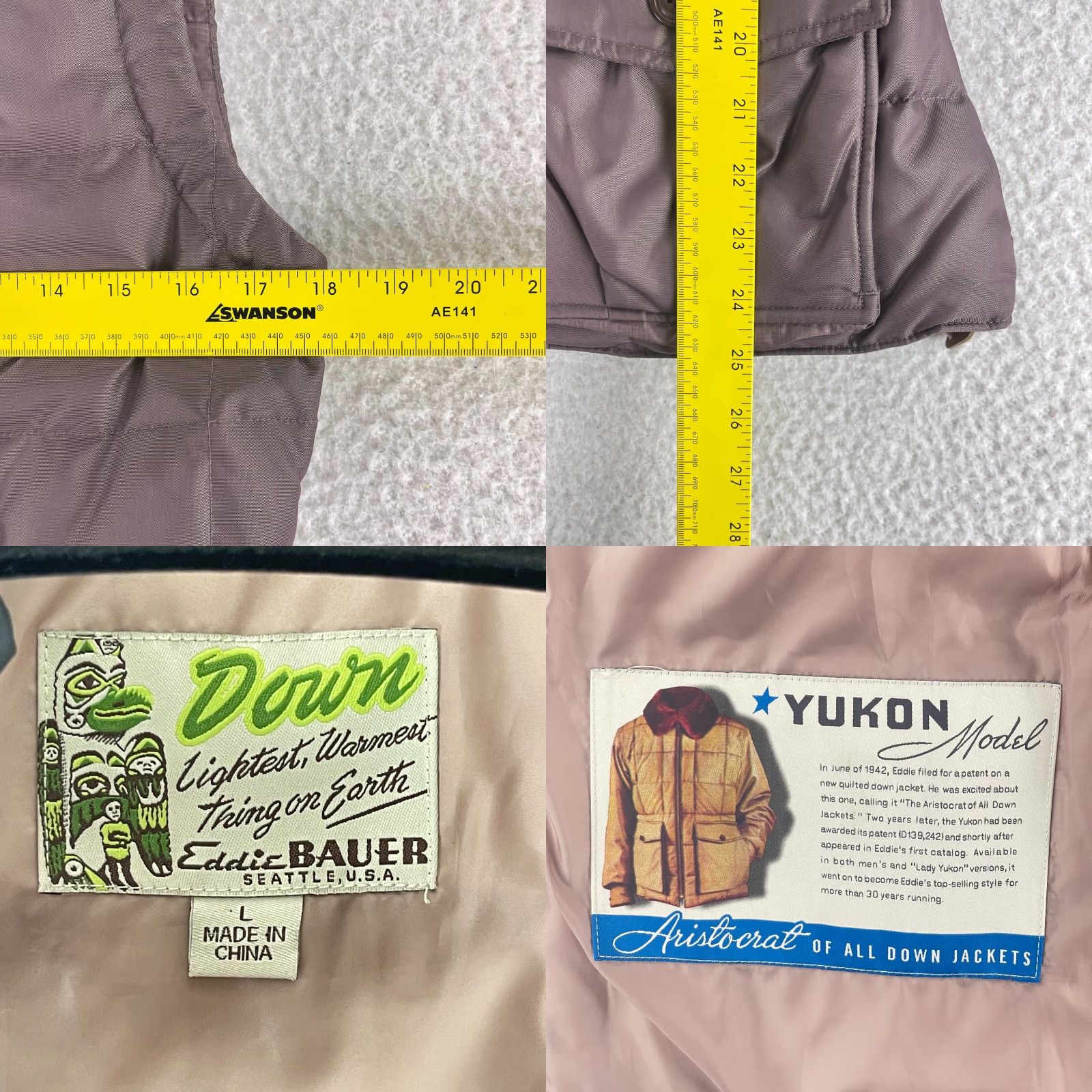 Eddie Bauer Eddie Bauer Vest Jacket Womens Large Brown Yukon Goose Down Full Zip Size L / US 10 / IT 46 - 8 Thumbnail