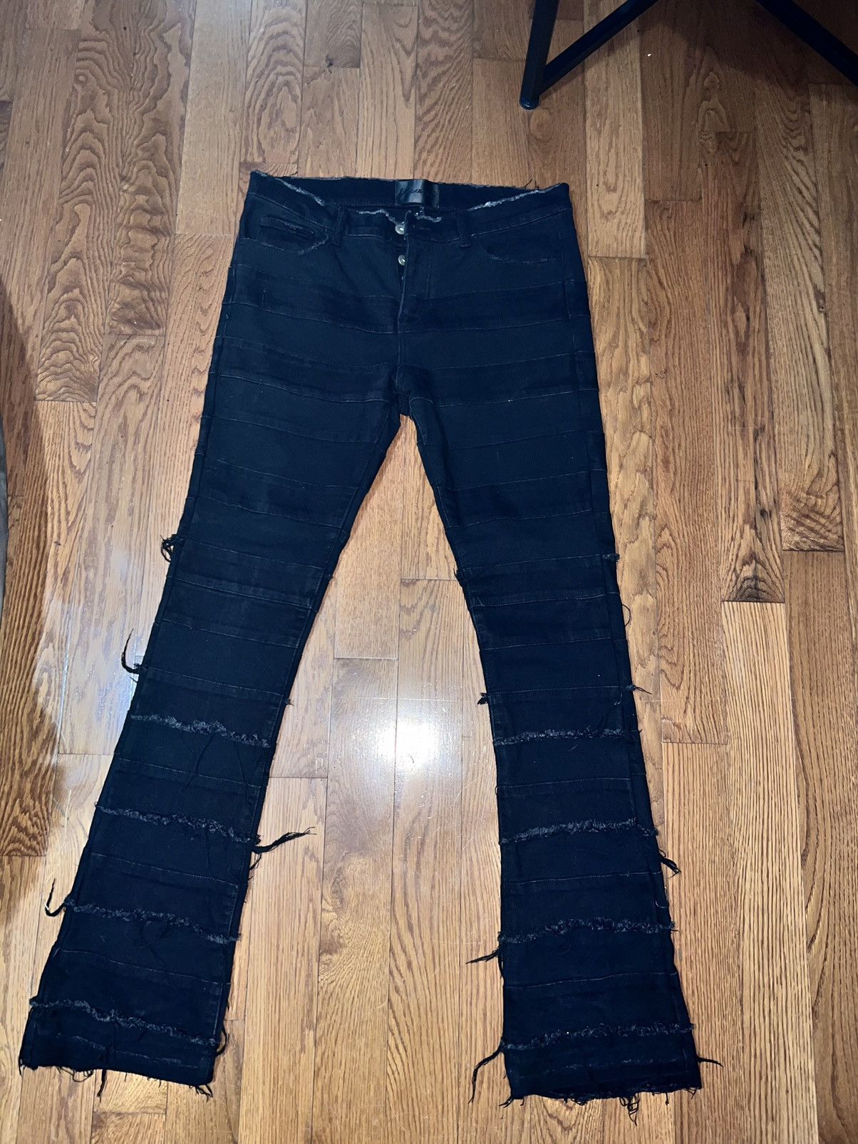 Valabasas Valabasas Black Stacked Jeans Grailed