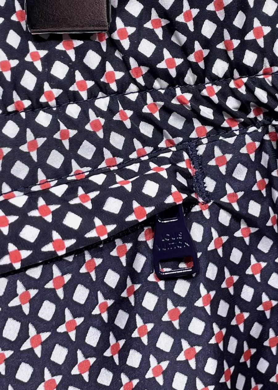 Louis Vuitton Louis Vuitton Navy Blue Red Petal Print Swim Trunks Size US 34 / EU 50 - 5 Thumbnail