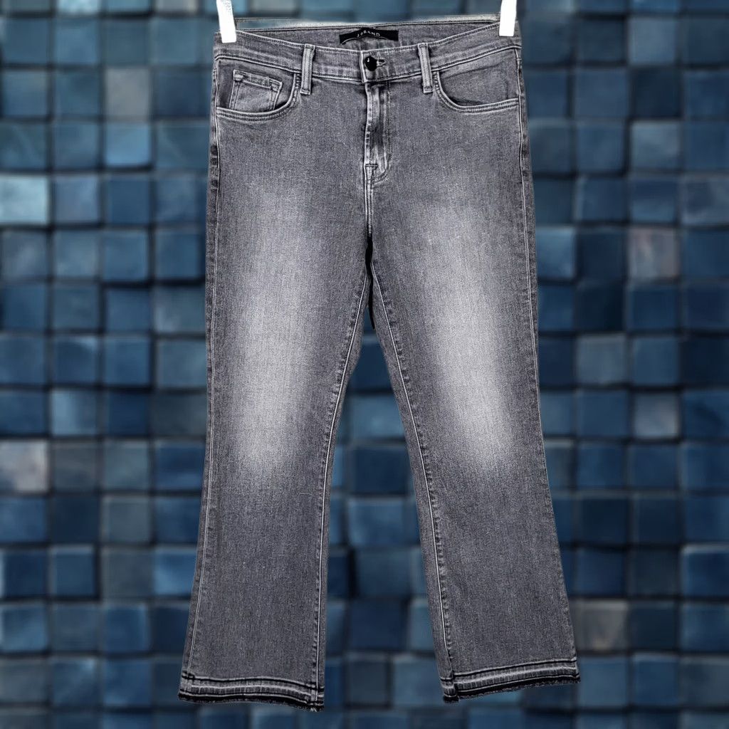 J Brand J.Brand Selena Jeans MID-RISE Earl Grey Women's Size 28 Denim 5-Pocket Belted Regular Fit Size 28" / US 6 / IT 42 - 1 Thumbnail