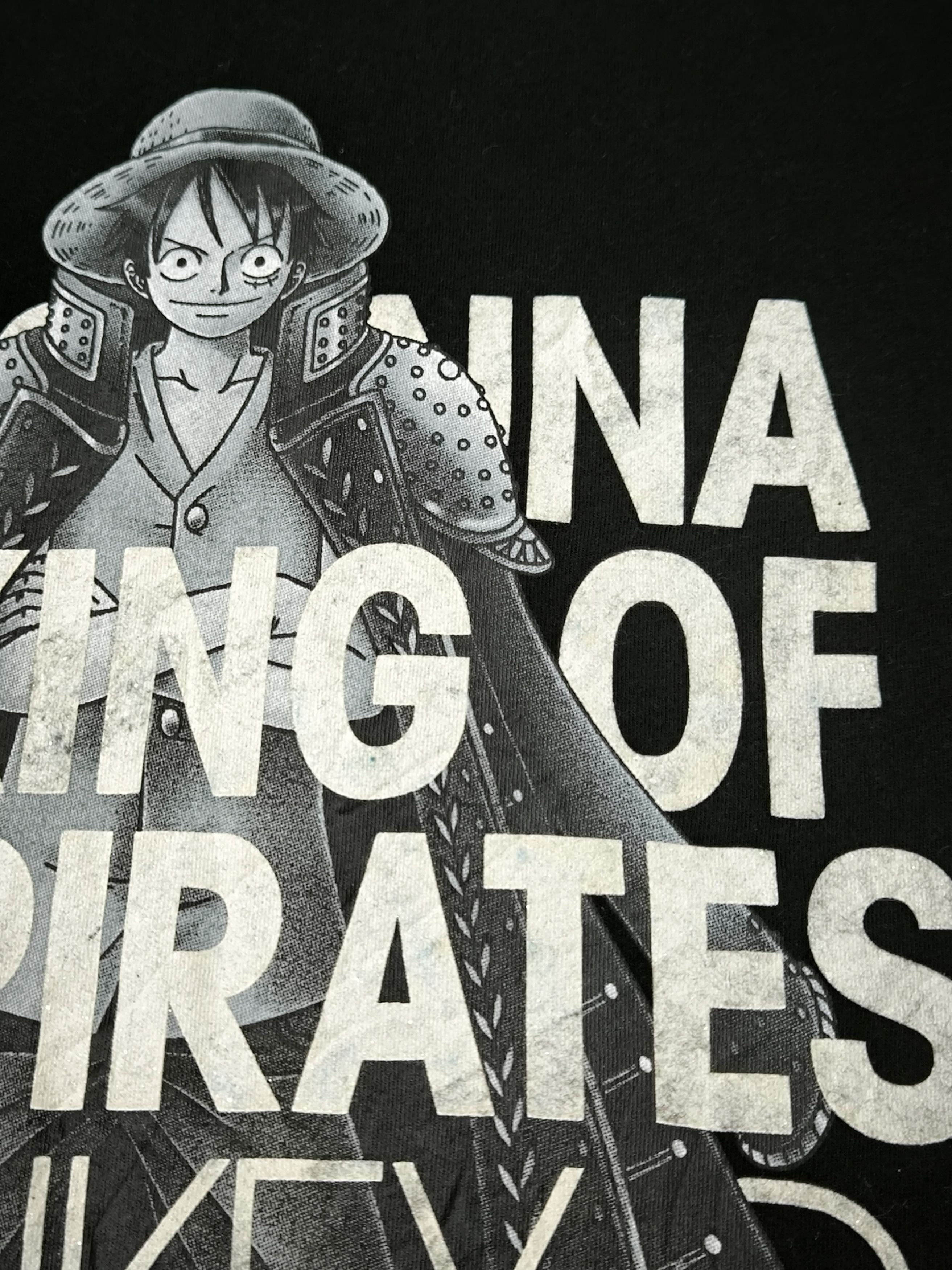Anime One Piece "I'm gonna be King of the Pirates" Monkey Luffy Size US L / EU 52-54 / 3 - 11 Thumbnail