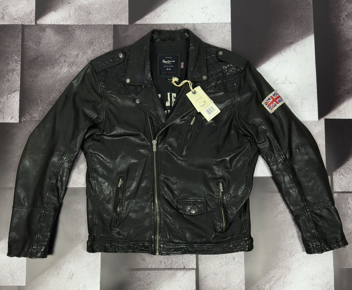 Other × Pepe Jeans × Vintage Pepe Jeans Lather Jacket Size US XL / EU 56 / 4 - 1 Thumbnail