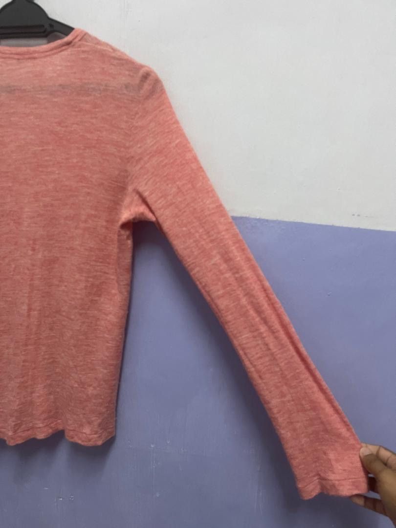 45rpm Vintage R 45rpm V Neck Wool Knit Sweater, Size 3, Pink Size S / US 4 / IT 40 - 8 Thumbnail