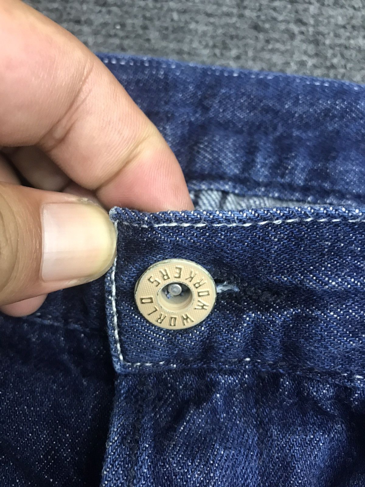 Big John × Vintage Vtg Archival Military Design BIG JOHN Baker Light Denim Size US 33 - 8 Thumbnail