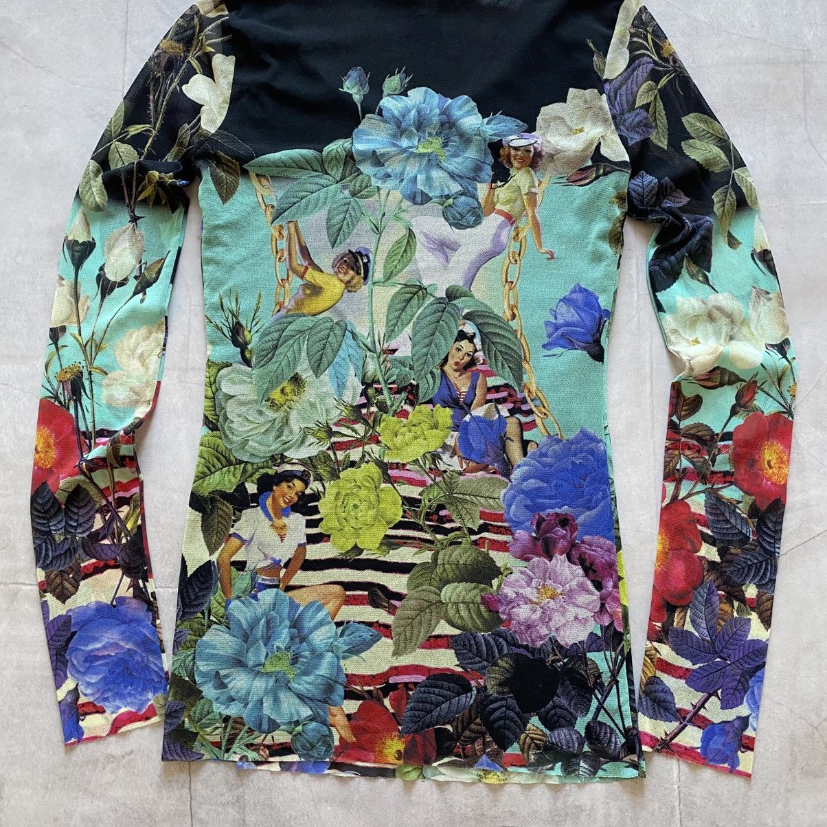 Cop Copine Abstract Mesh Hysteric Glamour Gaultier Vibe Long Sleeve Size XL / US 12-14 / IT 48-50 - 5 Thumbnail