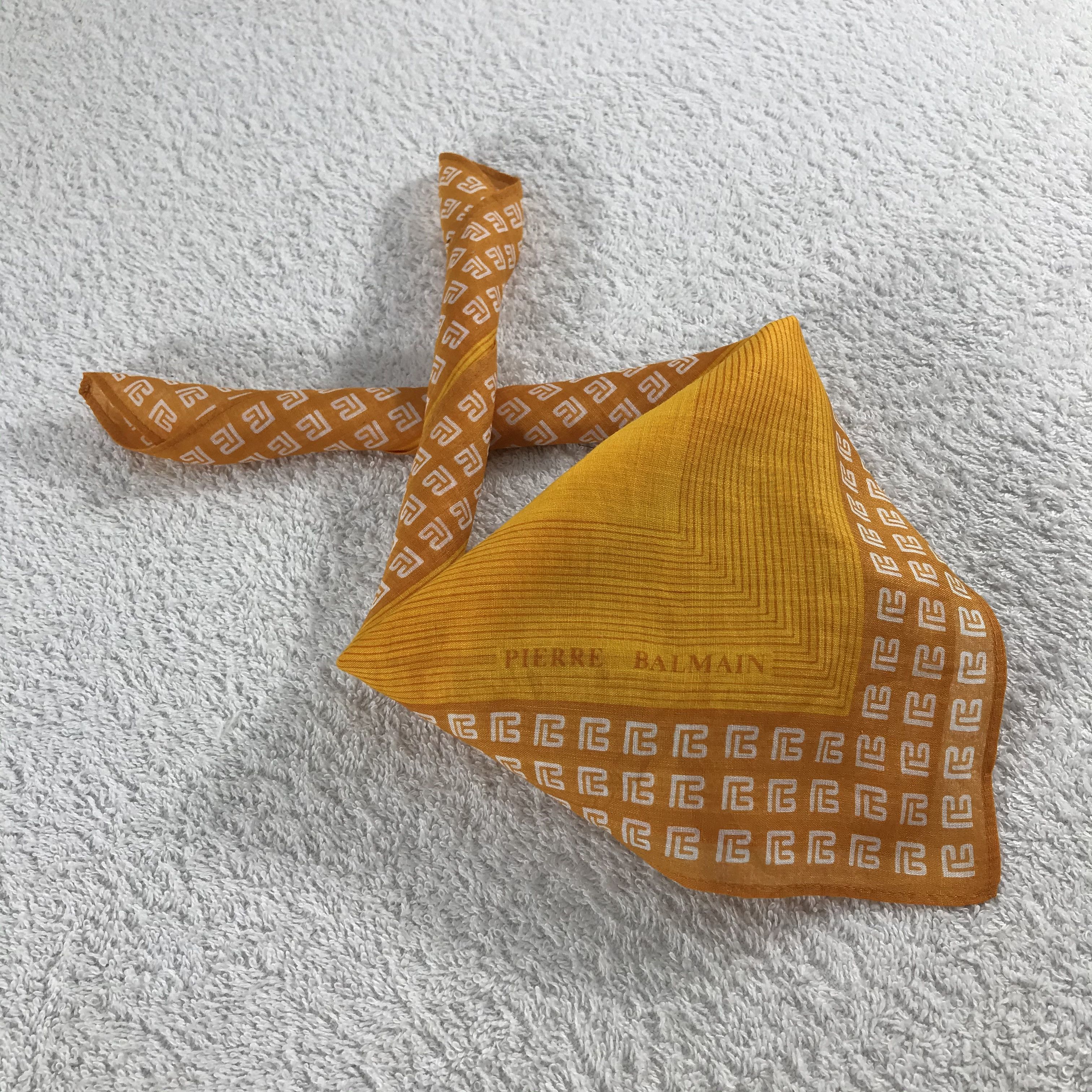 Pierre Balmain × Vintage Pierre Balmain Bandana / Handkerchief / Neckerchief - S079 Size ONE SIZE - 4 Thumbnail