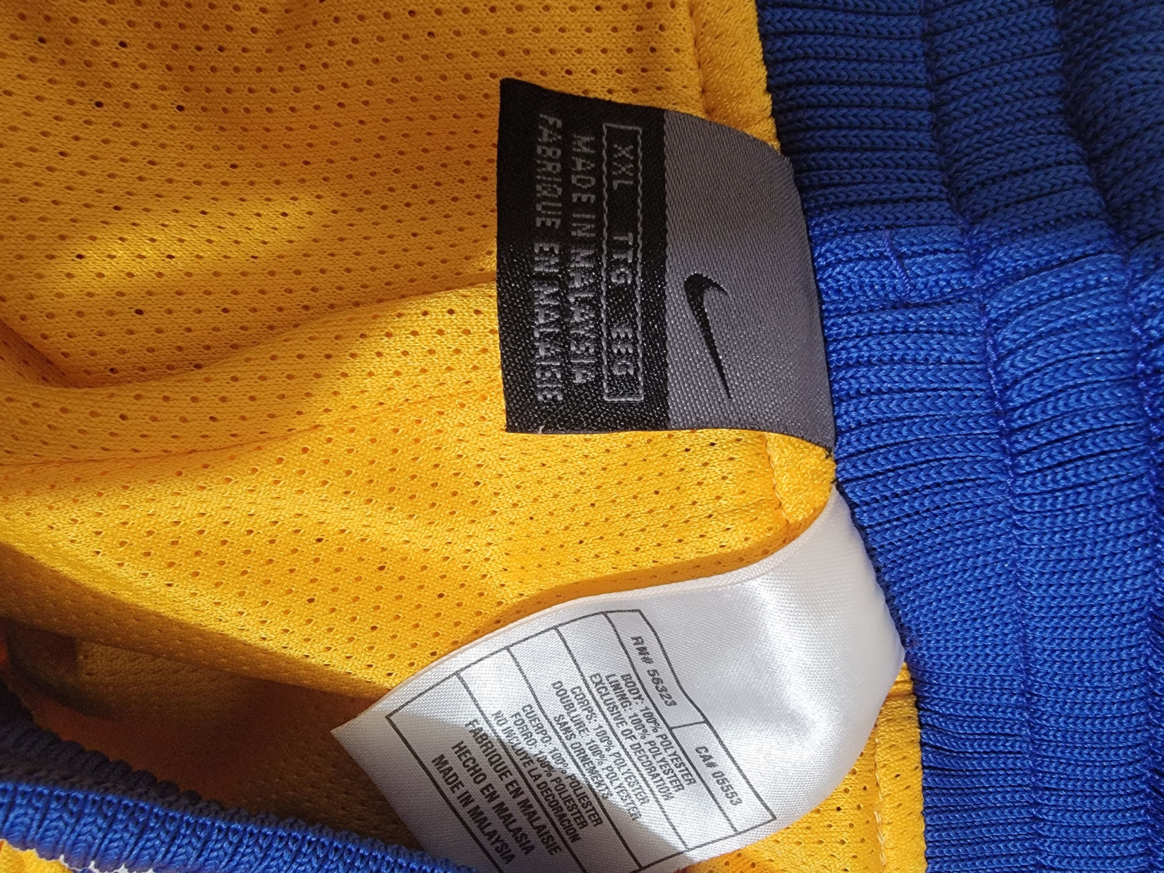 Nike VINTAGE Y2K Nike Yellow/Blue Diamond Basketball Shorts Xxl Size US 40 / EU 56 - 8 Thumbnail