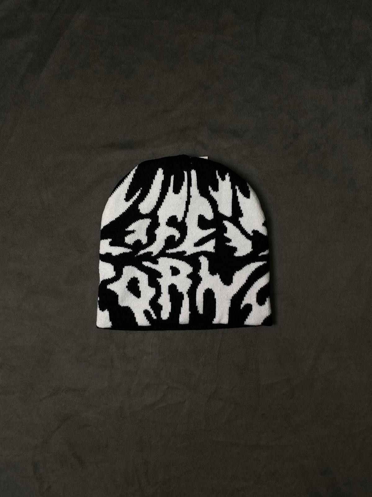 Japanese Brand Rare Life is Porno Spider No Cuff Knit Black Beanie OS Size ONE SIZE - 1 Thumbnail