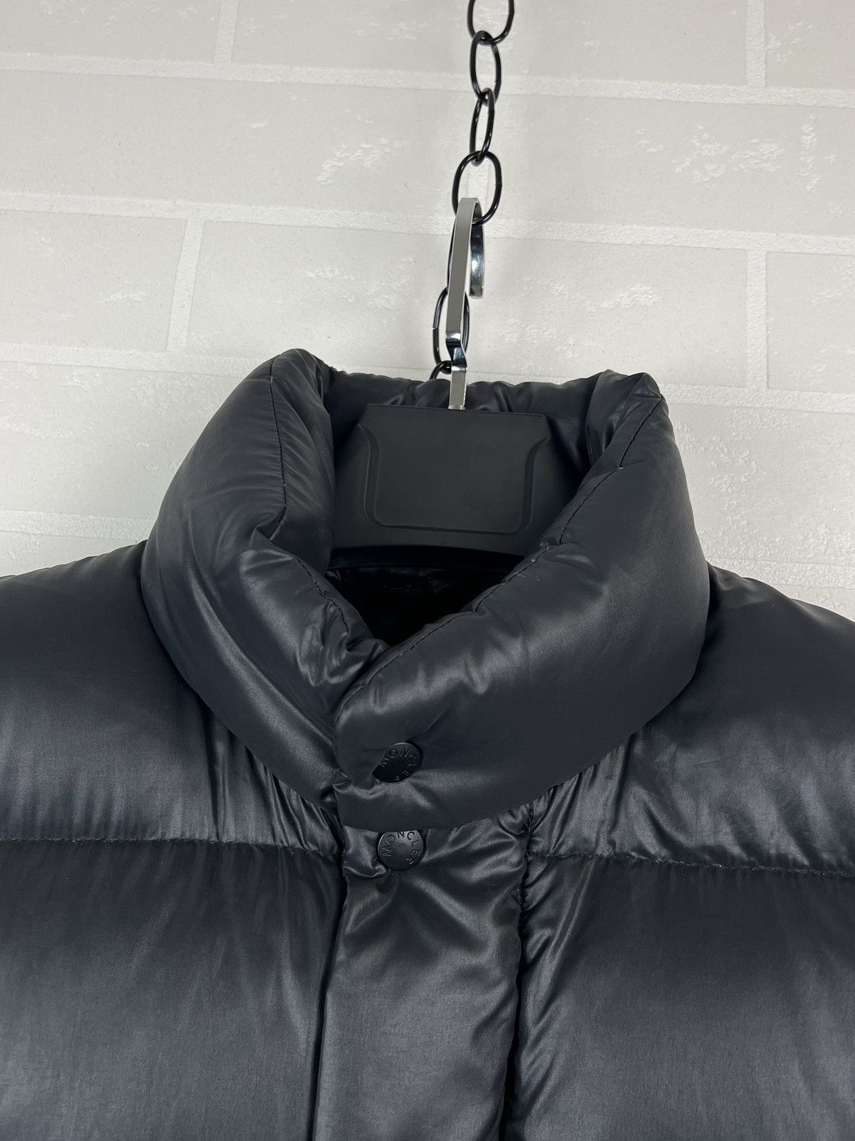 Moncler MONCLER Jacket Down Puffer Patch Logo Black Vintage Rare Men Size US S / EU 44-46 / 1 - 8 Thumbnail