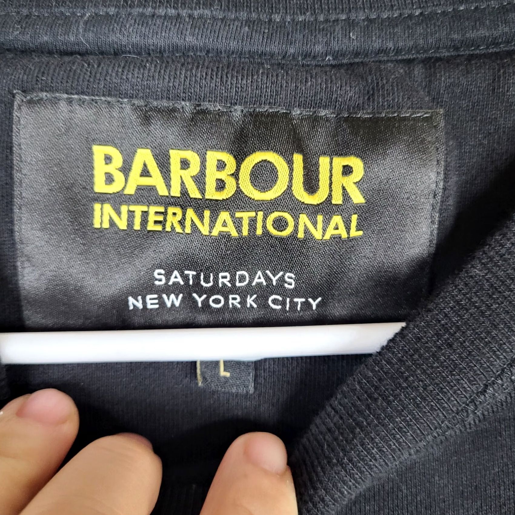 Barbour Barbour Saturdays NYD Strike Black Sweatshirt Women L Crew Neck Cotton Blended Fabric Size L / US 10 / IT 46 - 5 Thumbnail