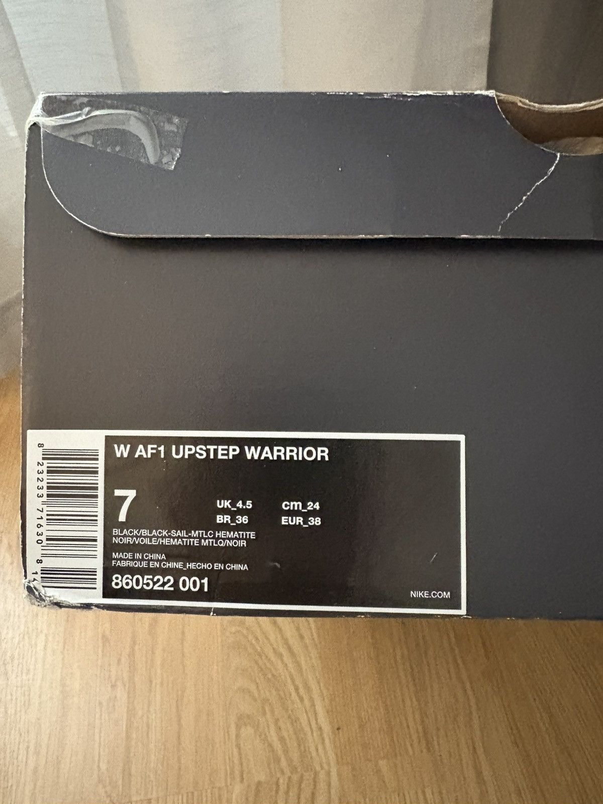 Nike Nike Air Force 1 Upstep Warrior Black Size US 7 / IT 37 - 8 Thumbnail