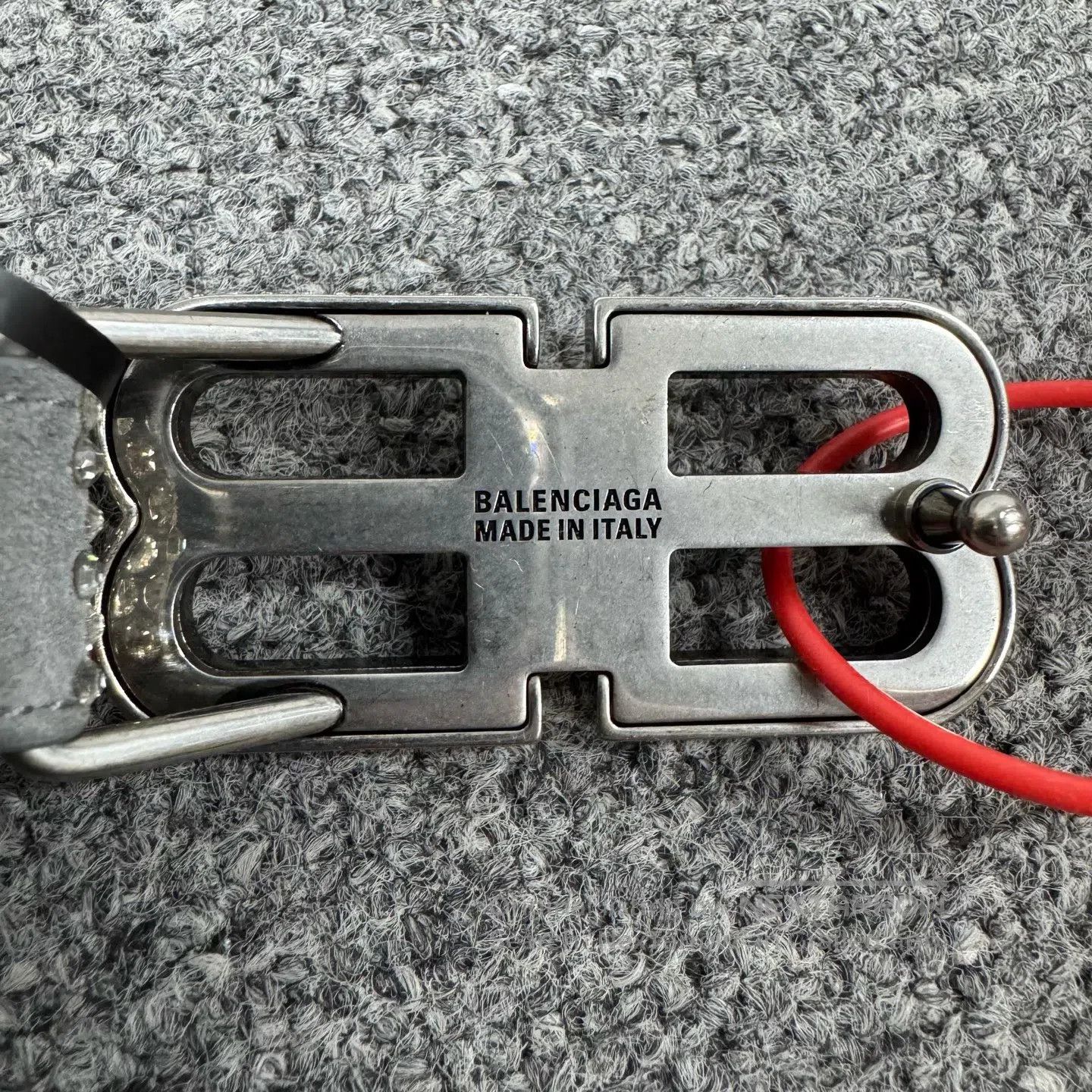Balenciaga Balenciaga Dual B Hourglass Thin Full-Diamond Belt| Size ONE SIZE - 5 Thumbnail