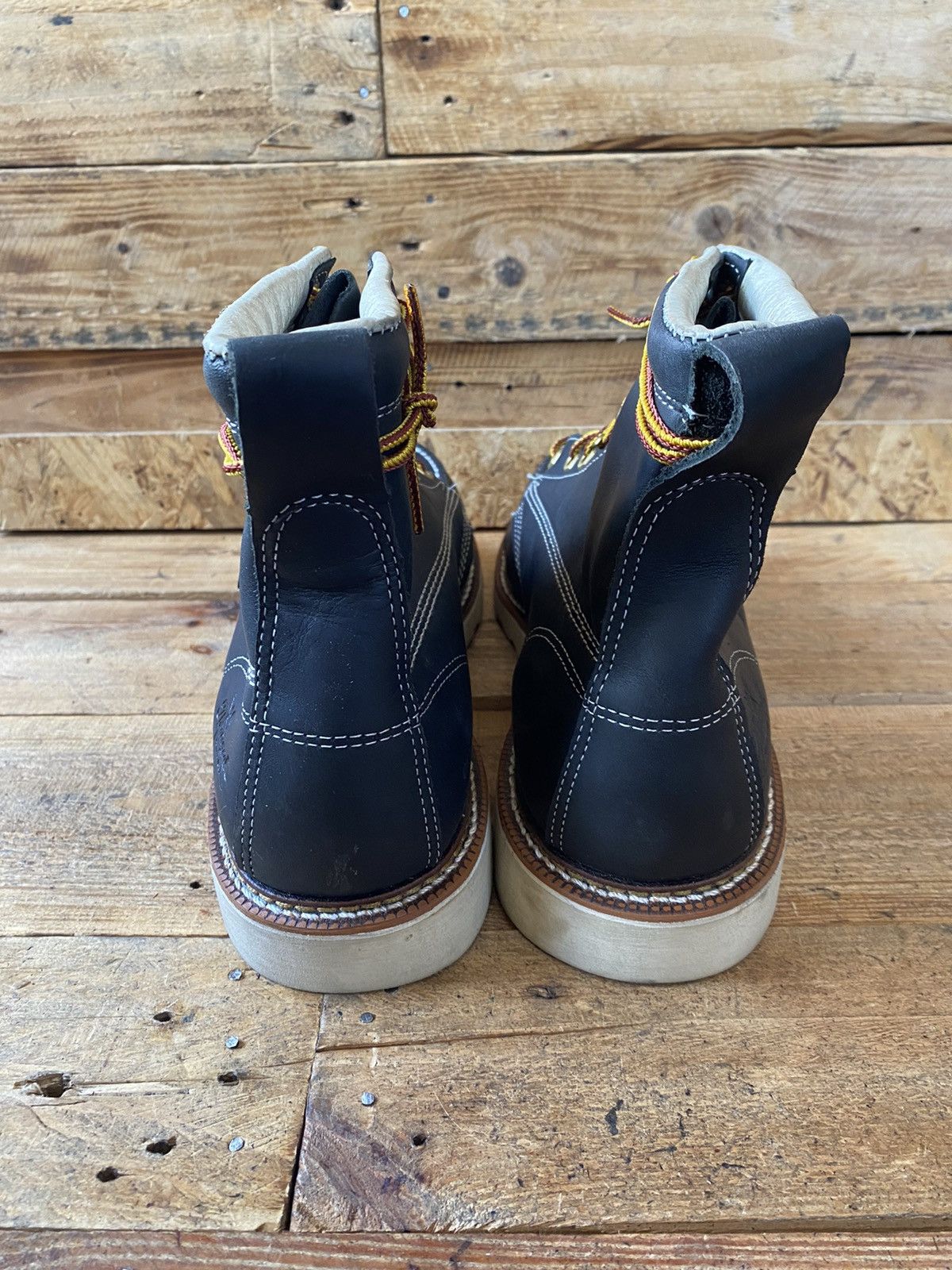 Thorogood Thorogood ‘8 black leather moc-toe boots sz 11.5 Size US 11.5 / EU 44-45 - 5 Thumbnail