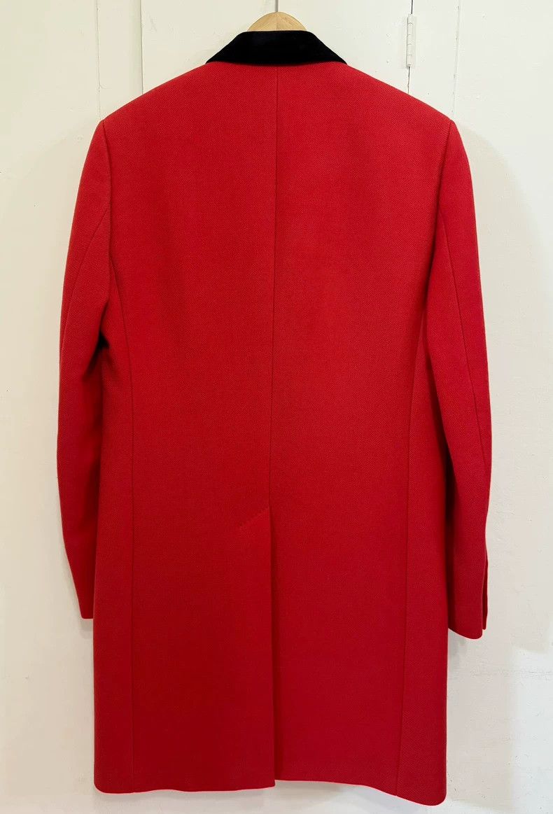 Saint Laurent Paris saint Laurent parisFall/Winter 16 Velvet Collar Red Wool C Size US M / EU 48-50 / 2 - 2 Thumbnail