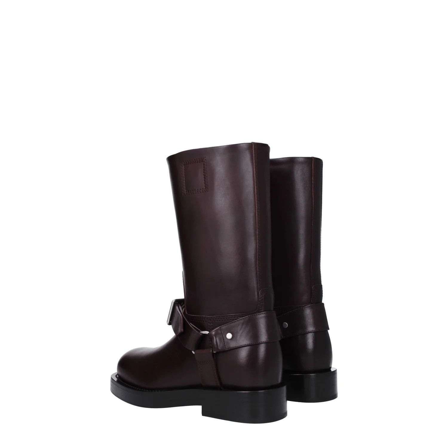 Burberry ob1o1e1024 Leather Boots in Violet Size US 9 / IT 39 - 4 Thumbnail