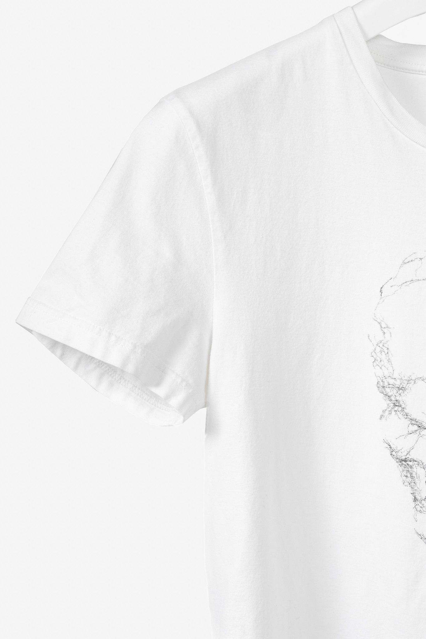 Alexander McQueen Alexander McQueen White Cotton Jersey Skull-Print T-Shirt Size US S / EU 44-46 / 1 - 5 Thumbnail