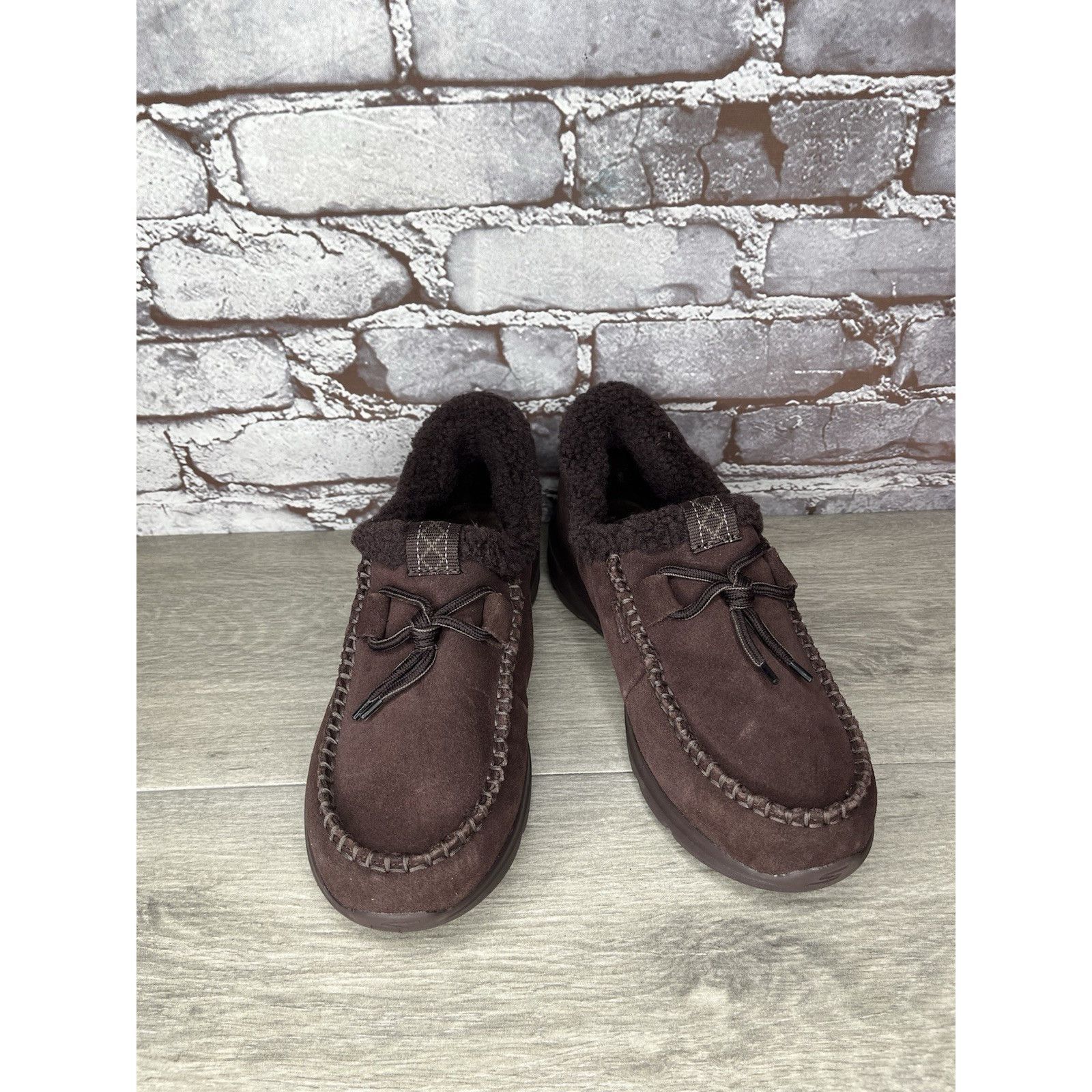 SKECHERS Skechers Glacial Ultra Millie Brown Suede Slip On Comfort Sh Size US 7.5 / IT 37.5 - 3 Thumbnail