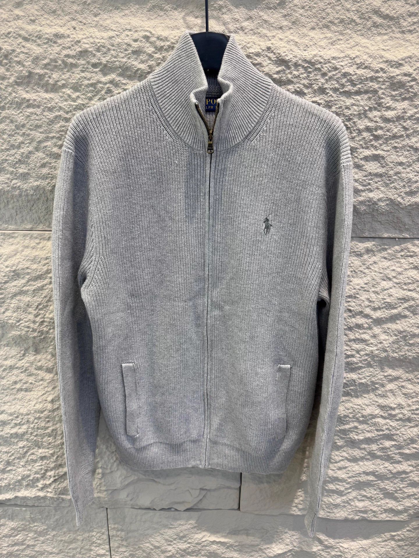 Polo Ralph Lauren Polo Ralph Lauren Gray Zip Knit Cardigan Men's Size US M / EU 48-50 / 2 - 1 Thumbnail