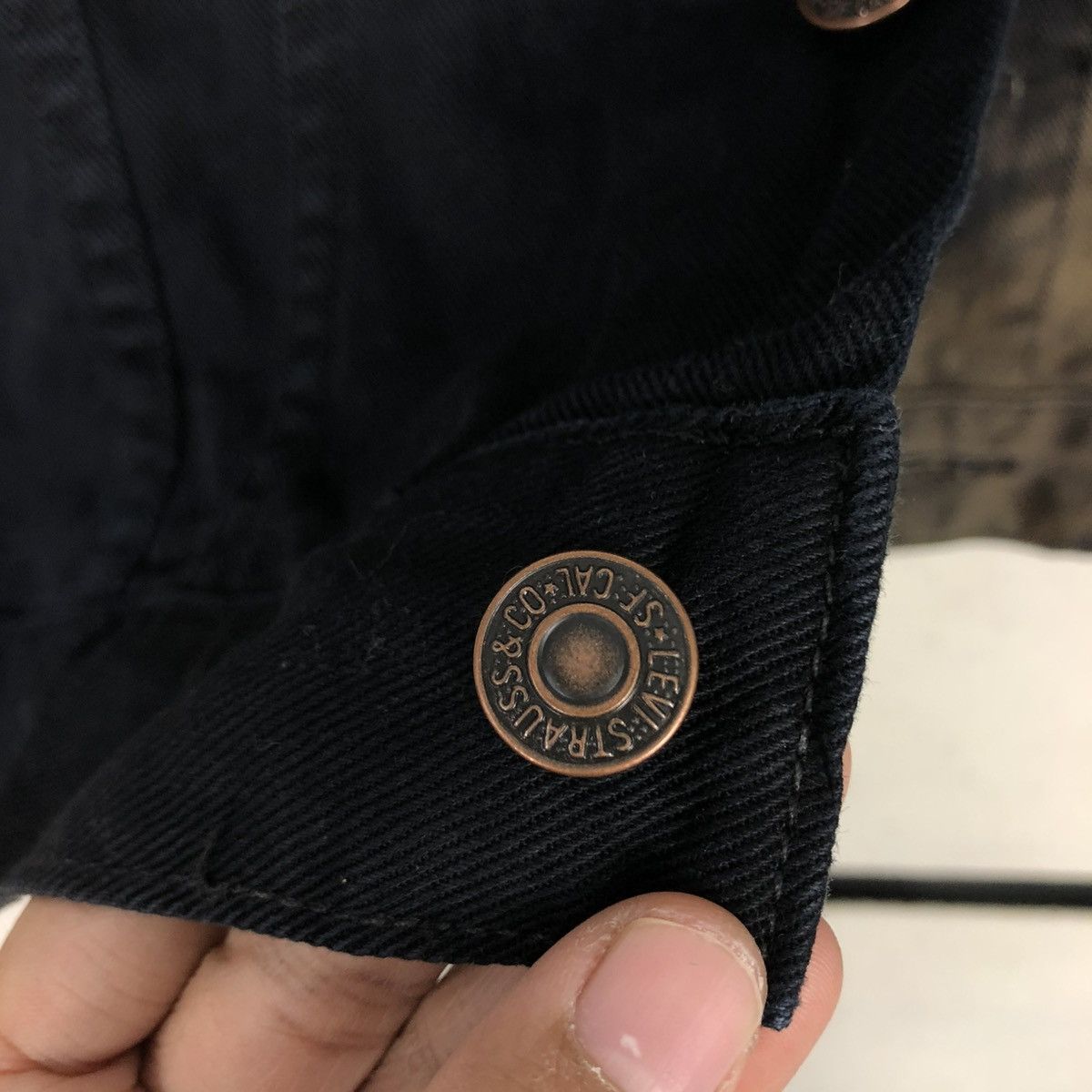 Levi's 🔥VINTAGE BIKER JACKET LEVI’S SUN FADED DESIGN VERY RARE Size US M / EU 48-50 / 2 - 18 Thumbnail