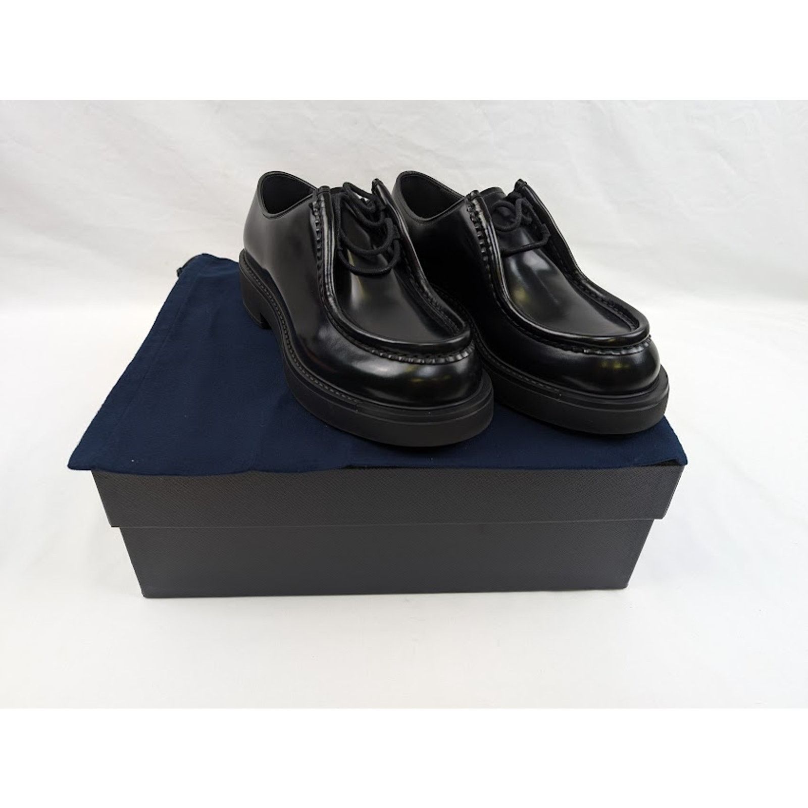 Prada o1rshd1 Q:2 / Calzature Uomo Shoes in Nero Size US 9 / EU 42 - 8 Thumbnail
