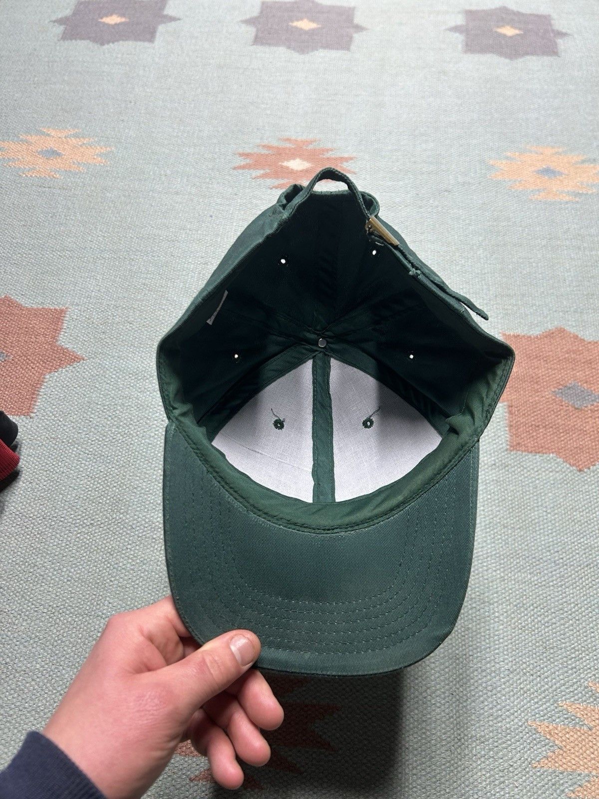 Vintage Vtg strapback hat Alaska fish native graphic forest green Size ONE SIZE - 5 Thumbnail