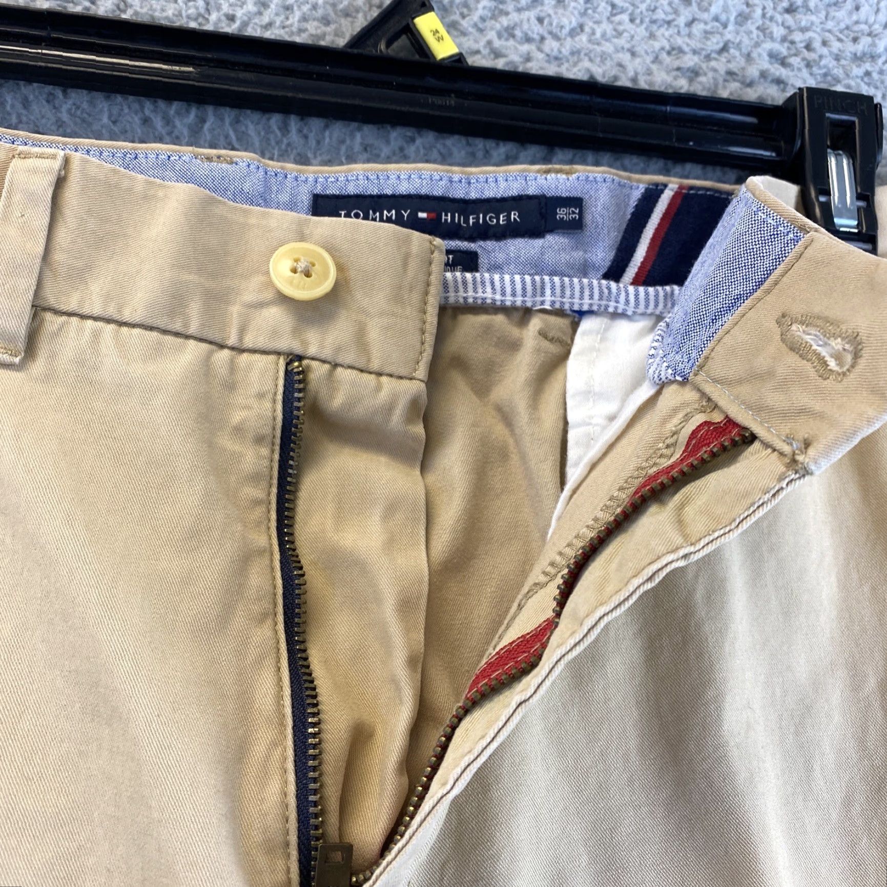 Tommy Hilfiger Tommy Hilfiger Men’s Chino Pants Slim Fit 36X32 Beige Khaki Regular 90-61 Pants Mens Pants Slimming Beig Beige Size US 36 / EU 52 - 5 Thumbnail
