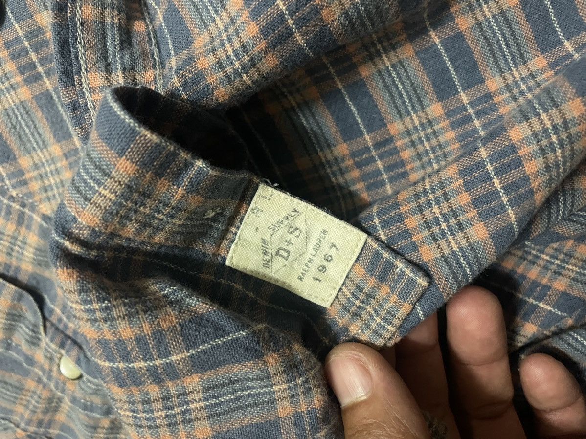 Denim & Supply Ralph Lauren Denim Ralph Lauren Flannel Tshirt with Pearl Button Size US M / EU 48-50 / 2 - 11 Thumbnail