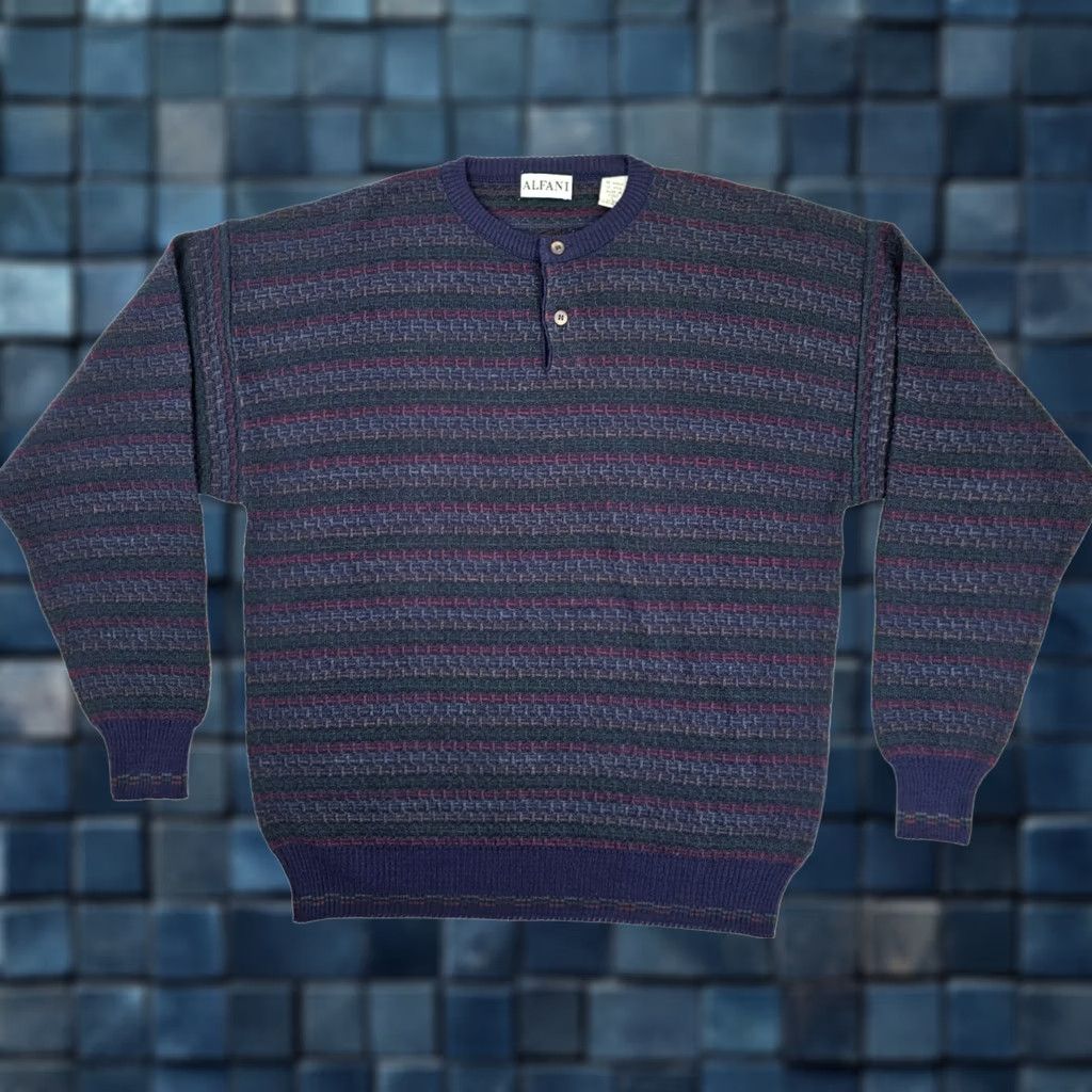 Alfani VINTAGE Alfani Sweater Shirt? Size US L / EU 52-54 / 3 - 1 Thumbnail