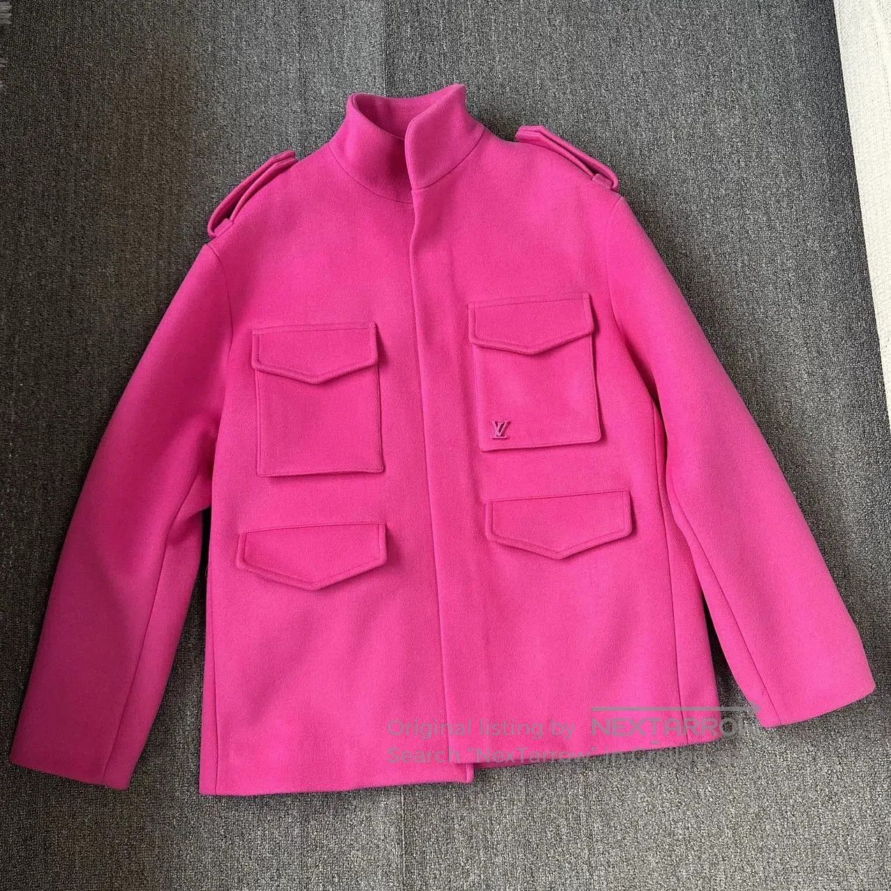 Louis Vuitton Louis Vuitton Pink Wool Coat. Size US XL / EU 56 / 4 - 1 Thumbnail