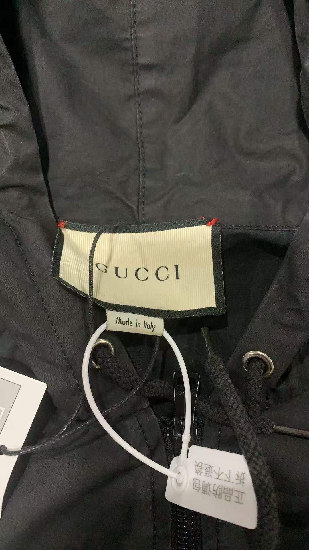 Gucci windbreaker jacket.