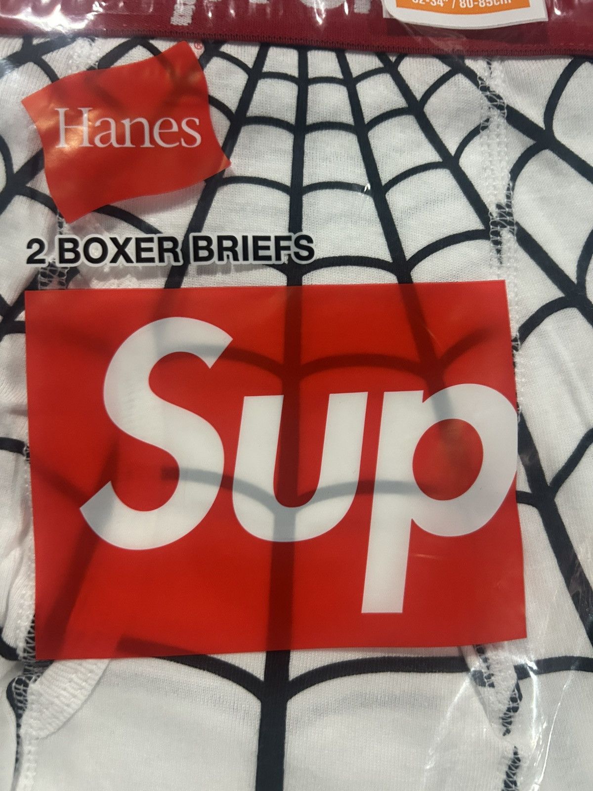 Hanes × Supreme Supreme®/Hanes® Spider-Man Boxer Briefs in size Medium Size 32 - 2 Thumbnail