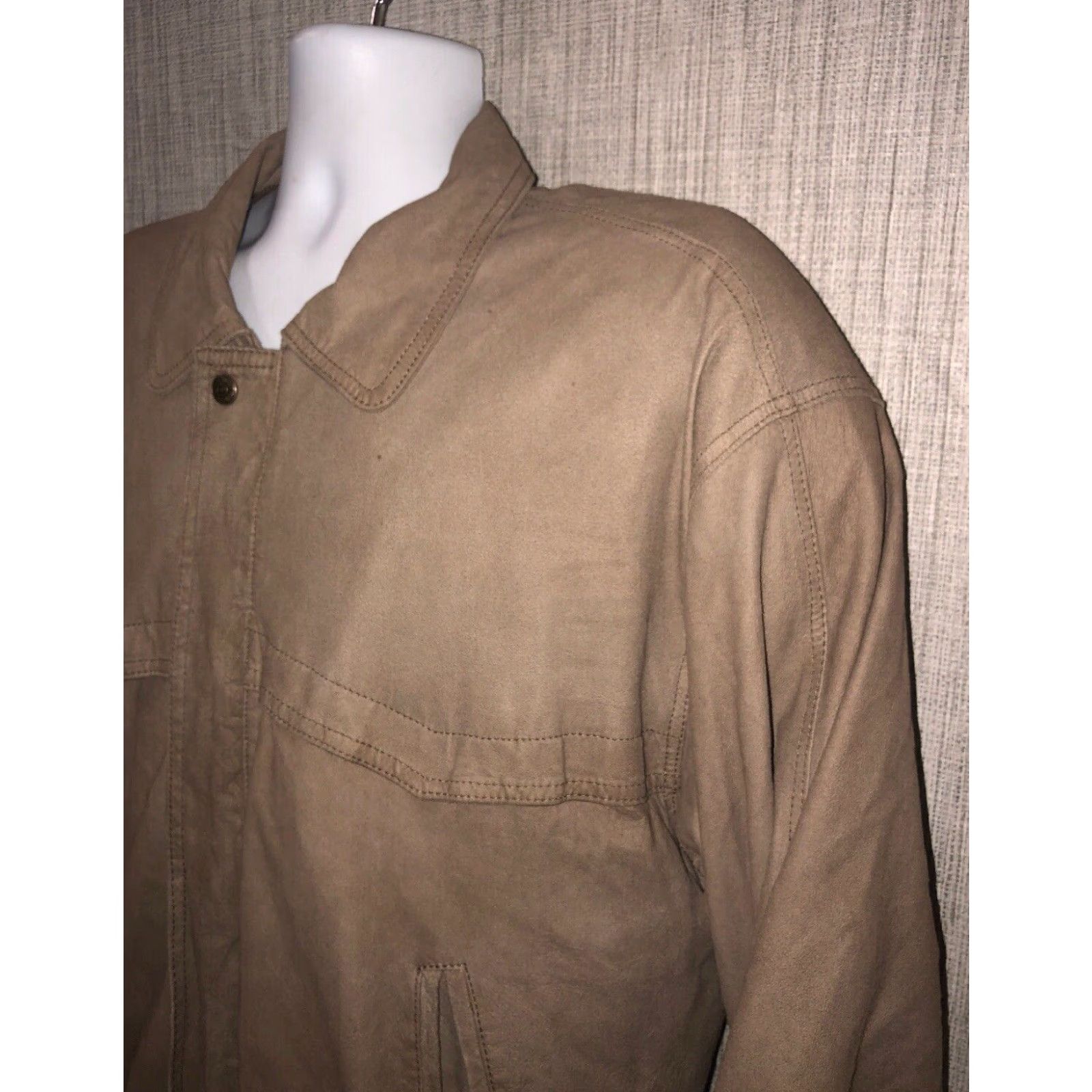 Vintage VINTAGE Michelangelo Leather Jacket Full Zip Men’s Brown Size 50 Size US M / EU 48-50 / 2 - 2 Thumbnail